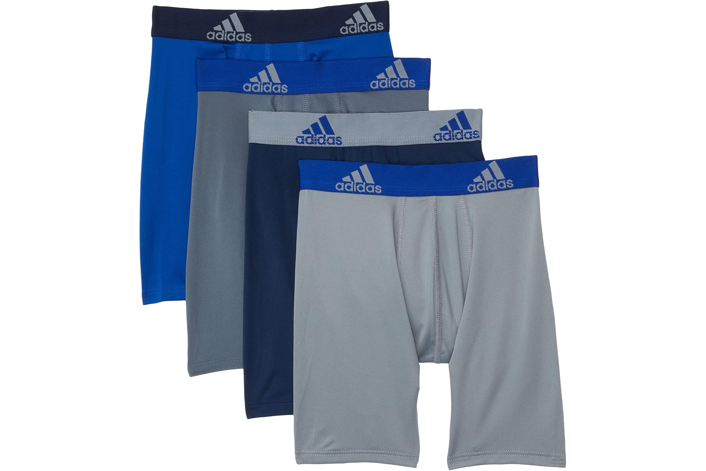 adidas Kids Performance Long Boxer Briefs Underwear 4-Pack Big Kids 4790₽