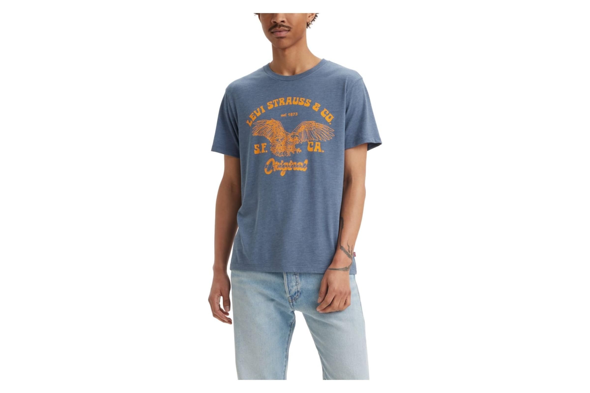 Levis Mens Graphic Crew Neck Tee