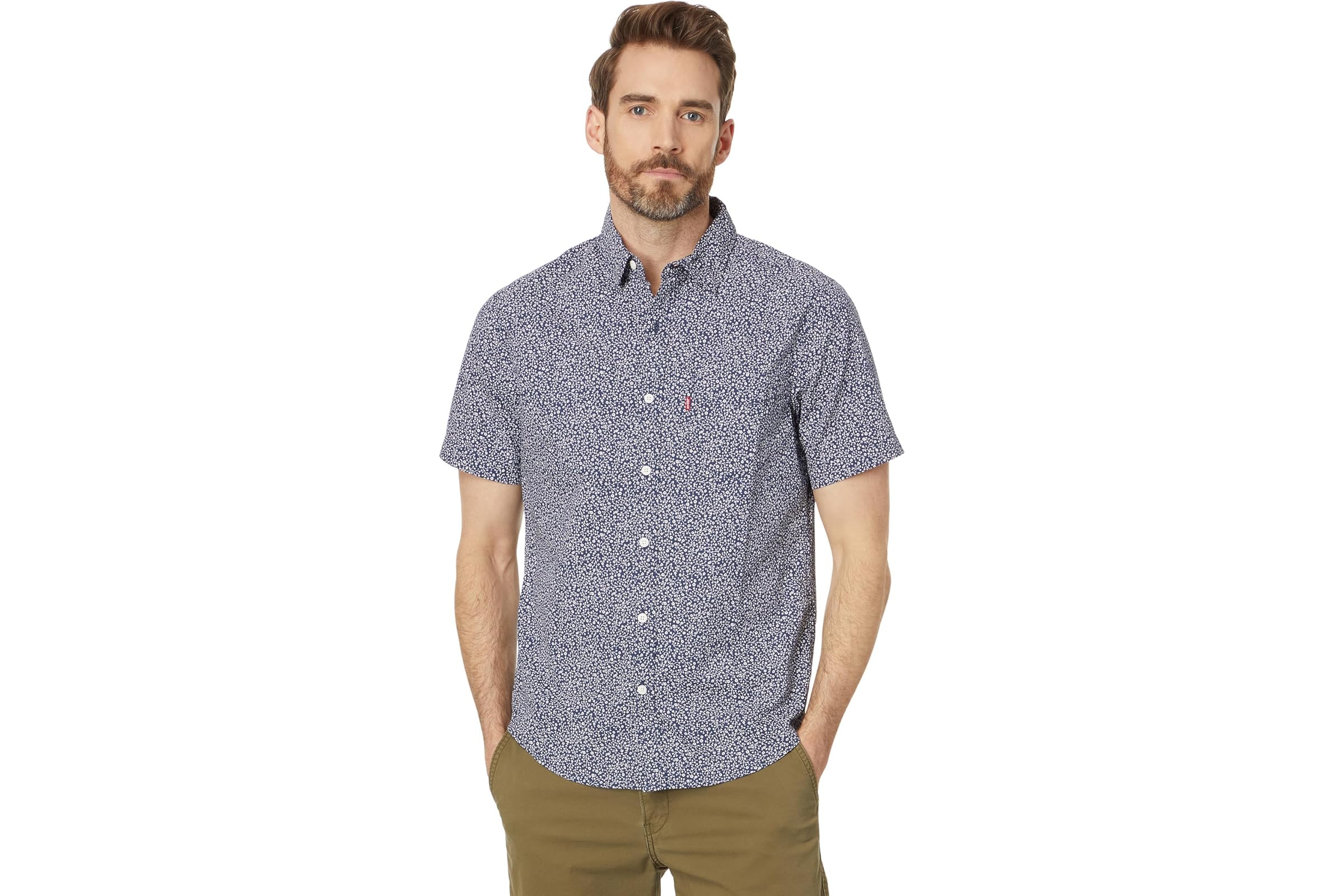 Мужская рубашка Levis Mens Short Sleeve Classic One-Pocket Standard
