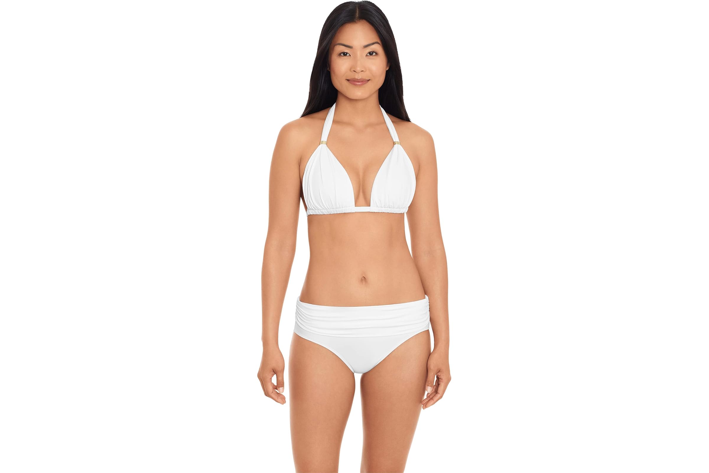 Купальник LAUREN Ralph Lauren Beach Club Solids Molded Cup Halter Top 9990₽