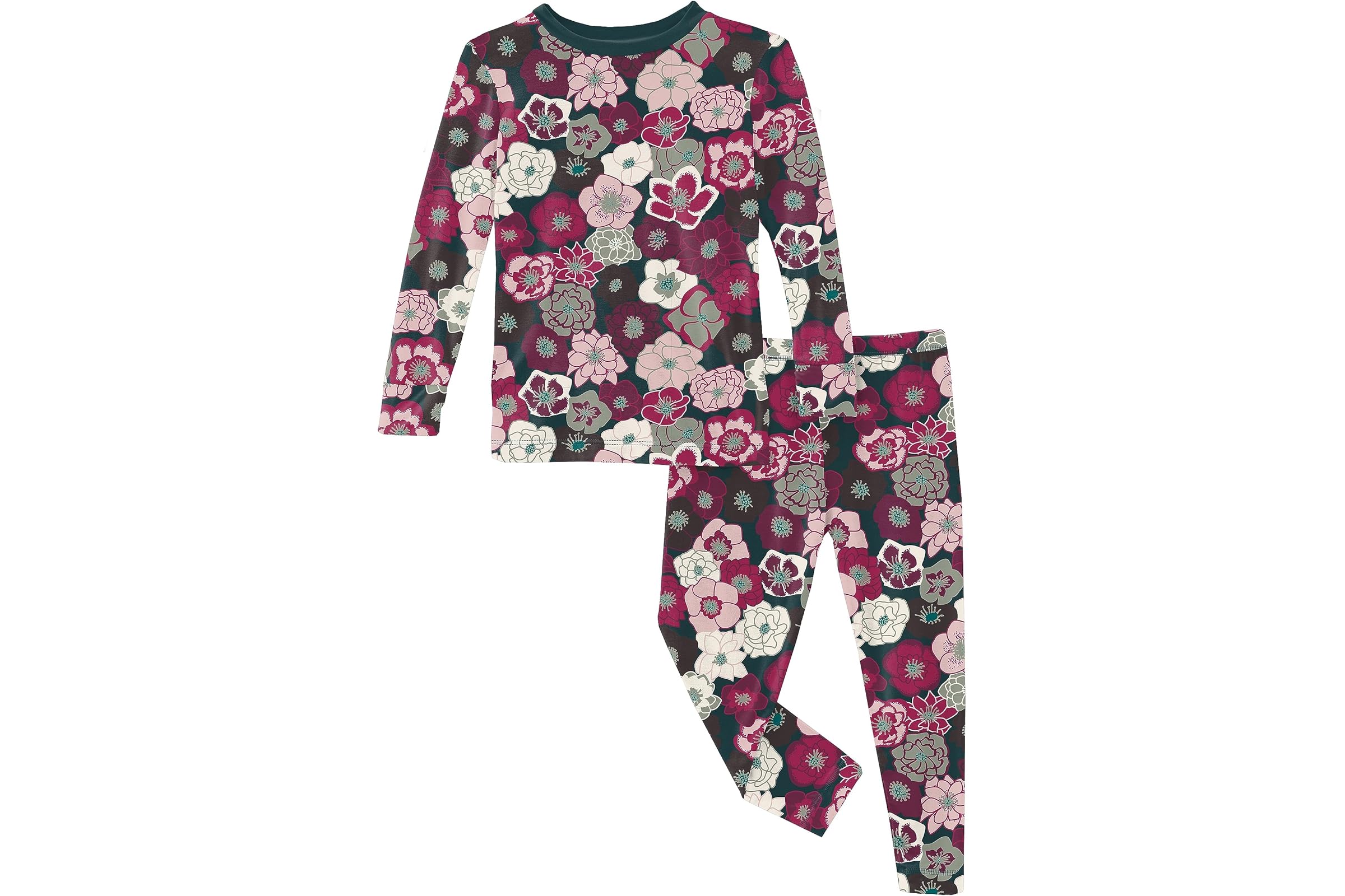 Kickee Pants Kids Long Sleeve Pajama Set (Big Kids)
