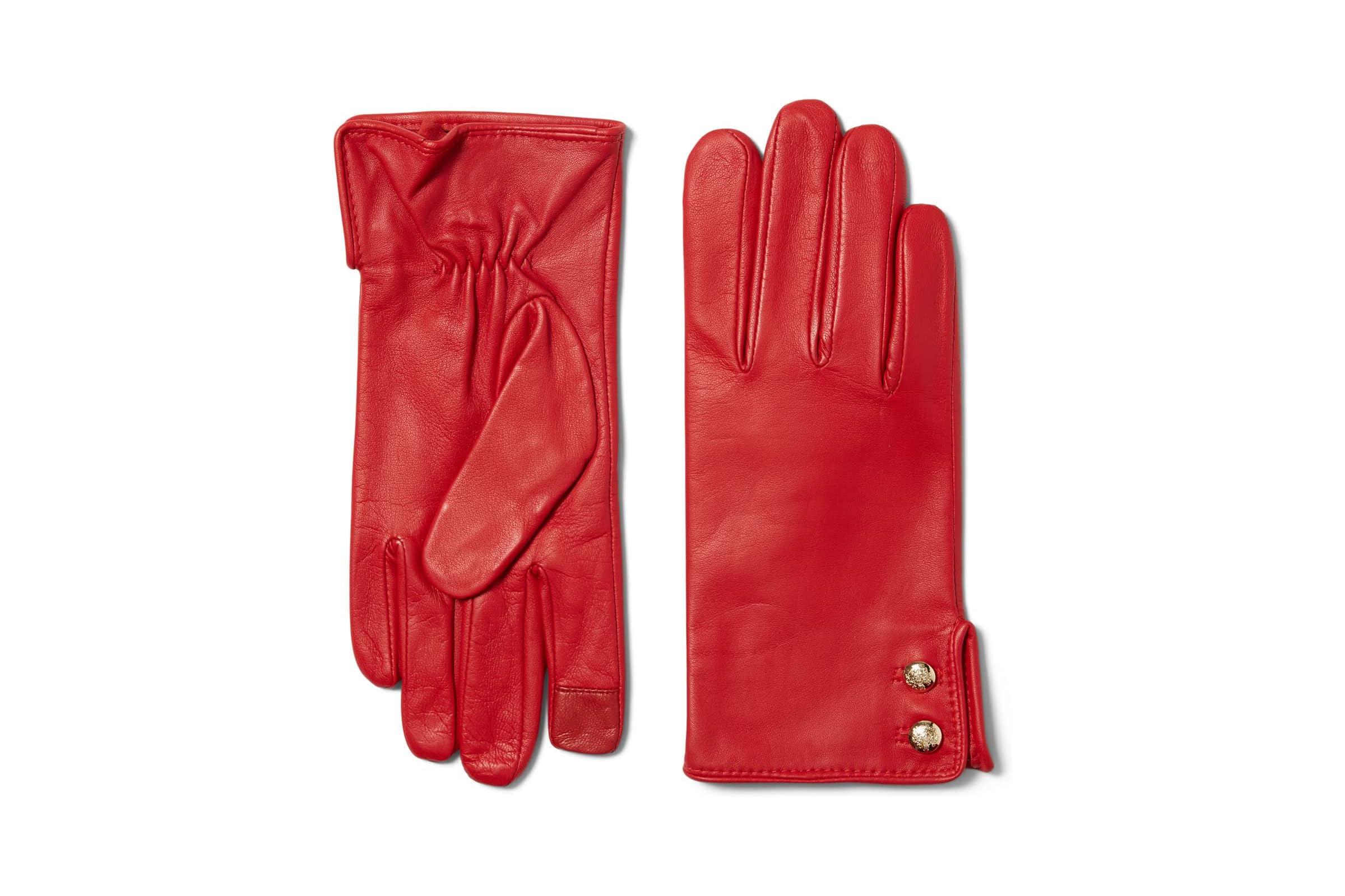 LAUREN Ralph Lauren Leather Button Touch Gloves 20190₽