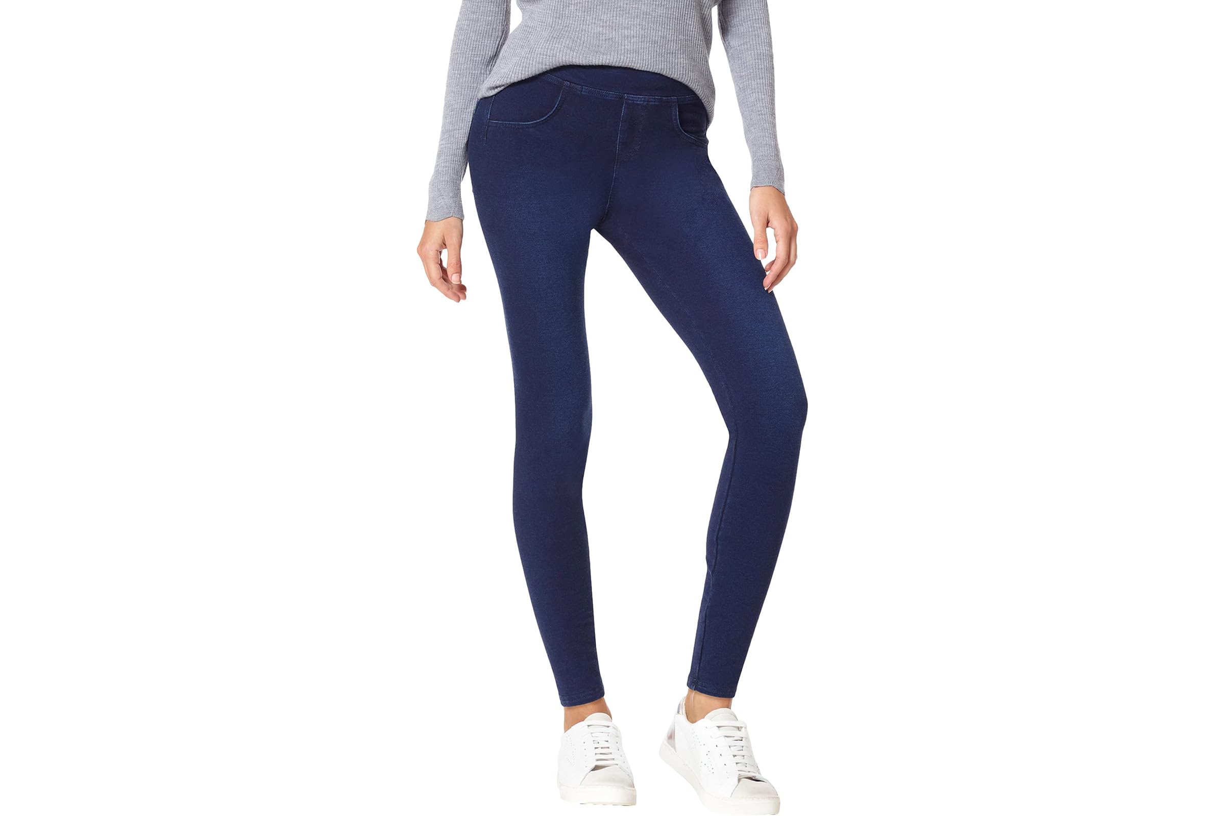 HUE Game Changing Denim High-Rise Leggings