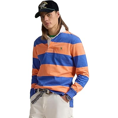 Мужская рубашка Polo Ralph Lauren Classic Fit Striped Jersey Rugby Shirt
