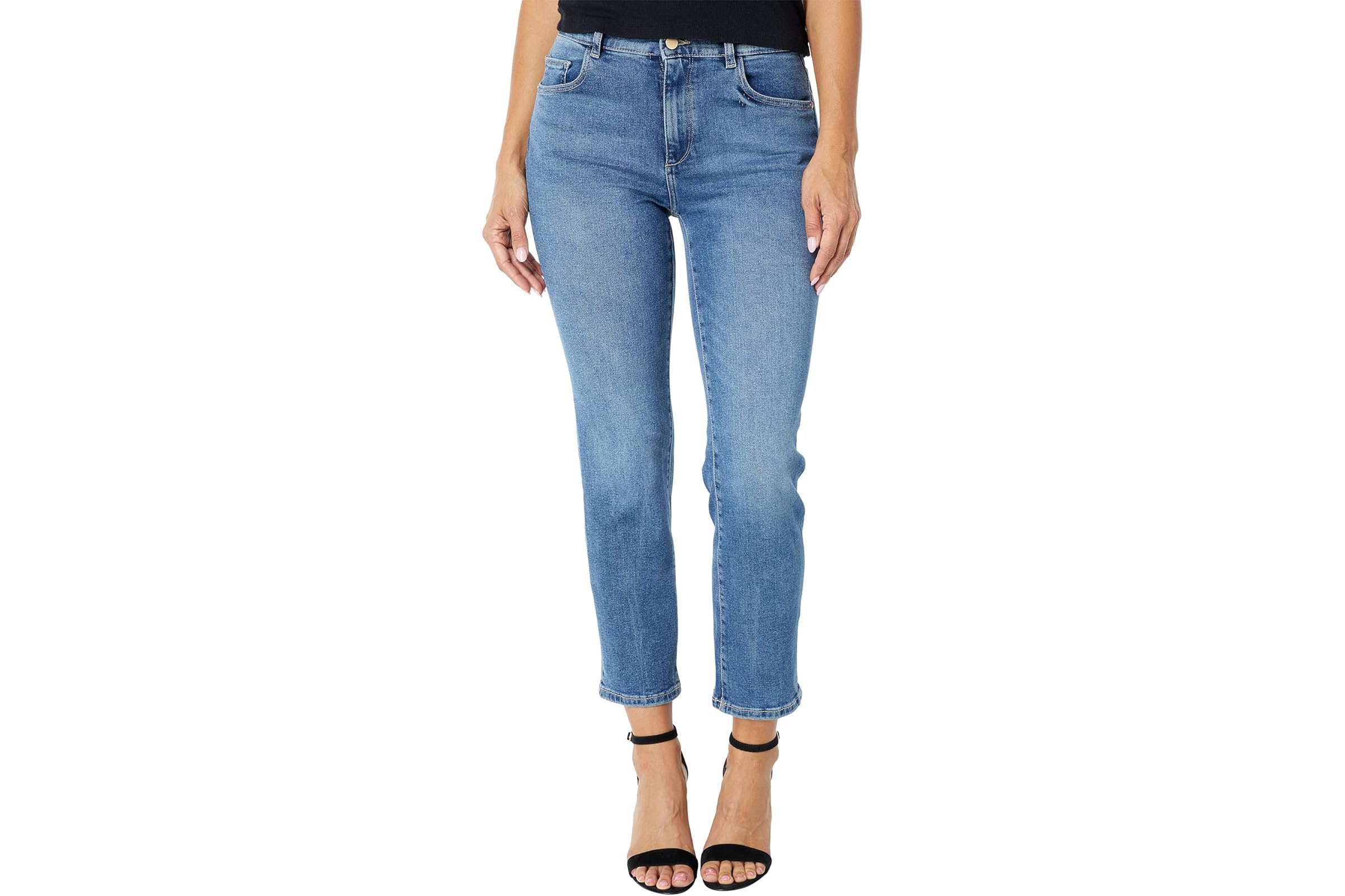 DL1961 Patti Straight High-Rise Vintage Ankle in Maritime Vintage