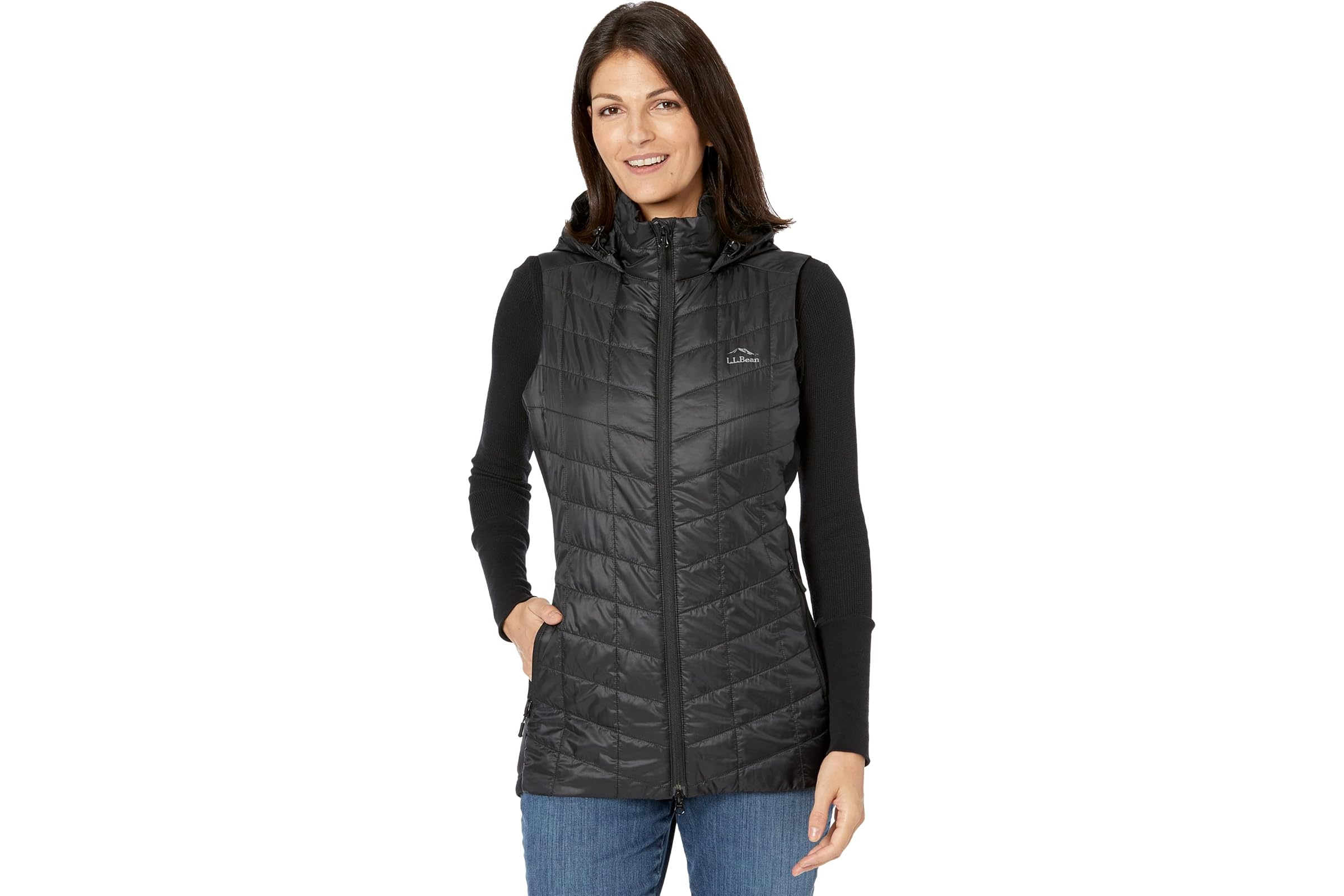 LLBean Primaloft Packaway Long Vest 17590₽