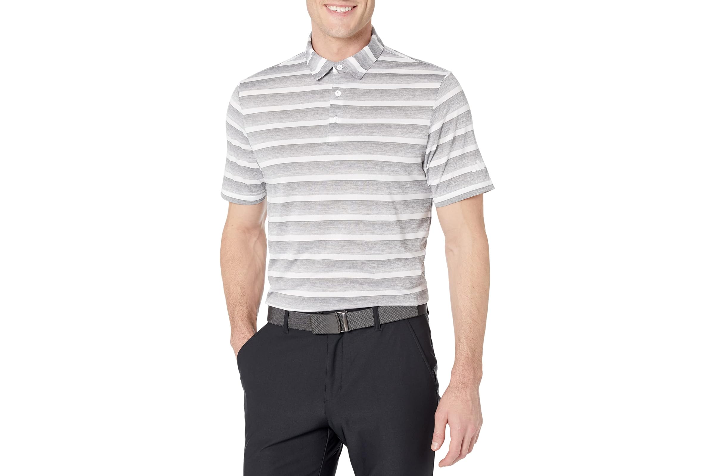 Мужская рубашка adidas Golf Two-Color Stripe Polo 8090₽