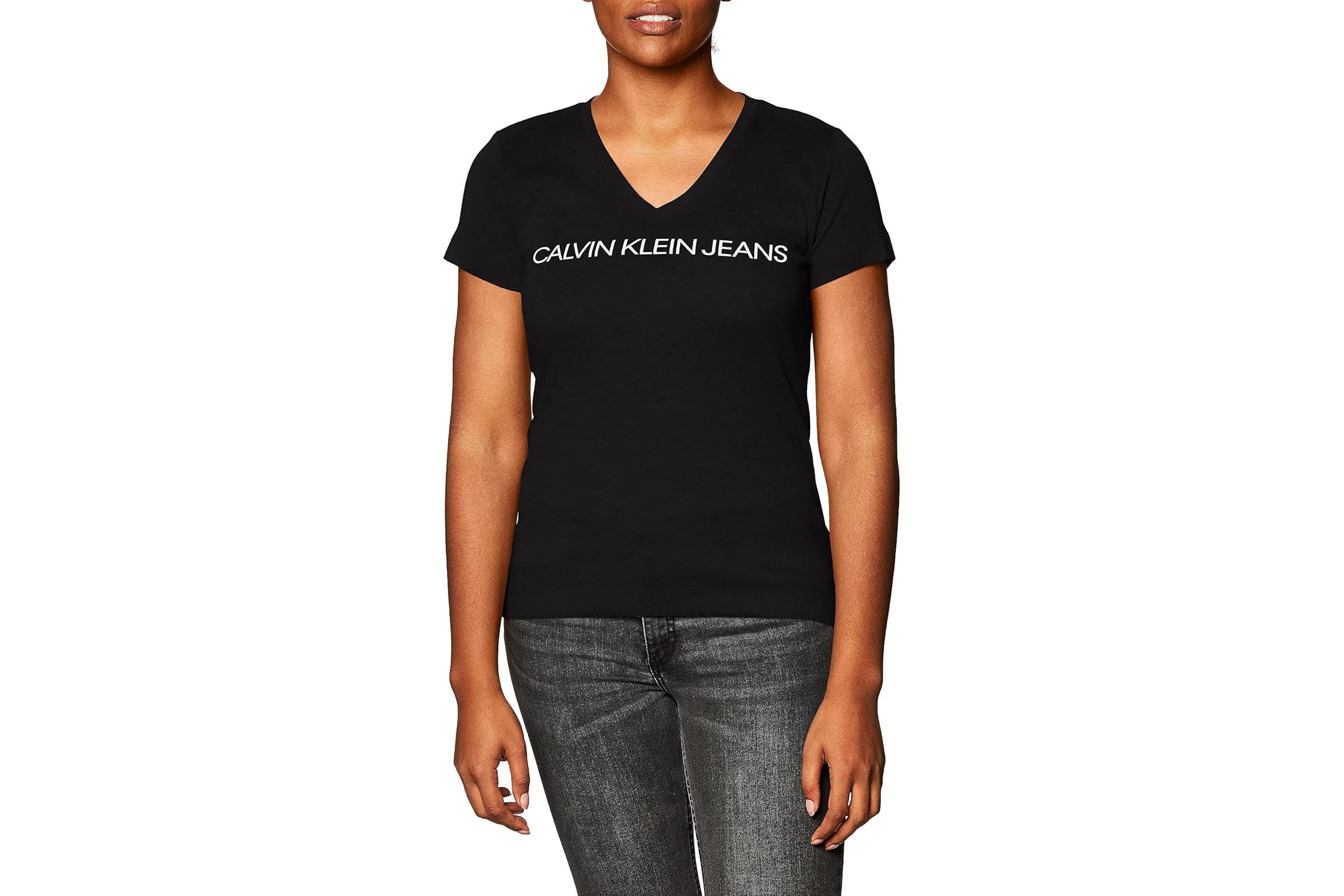 Calvin Klein Short Sleeve Cropped Logo T-Shirt