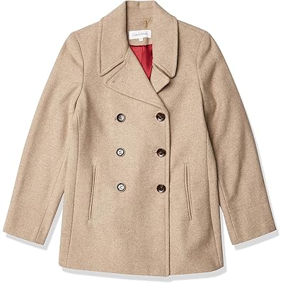 Calvin Klein Double Breasted Peacoat (Petite, Standard, Plus)