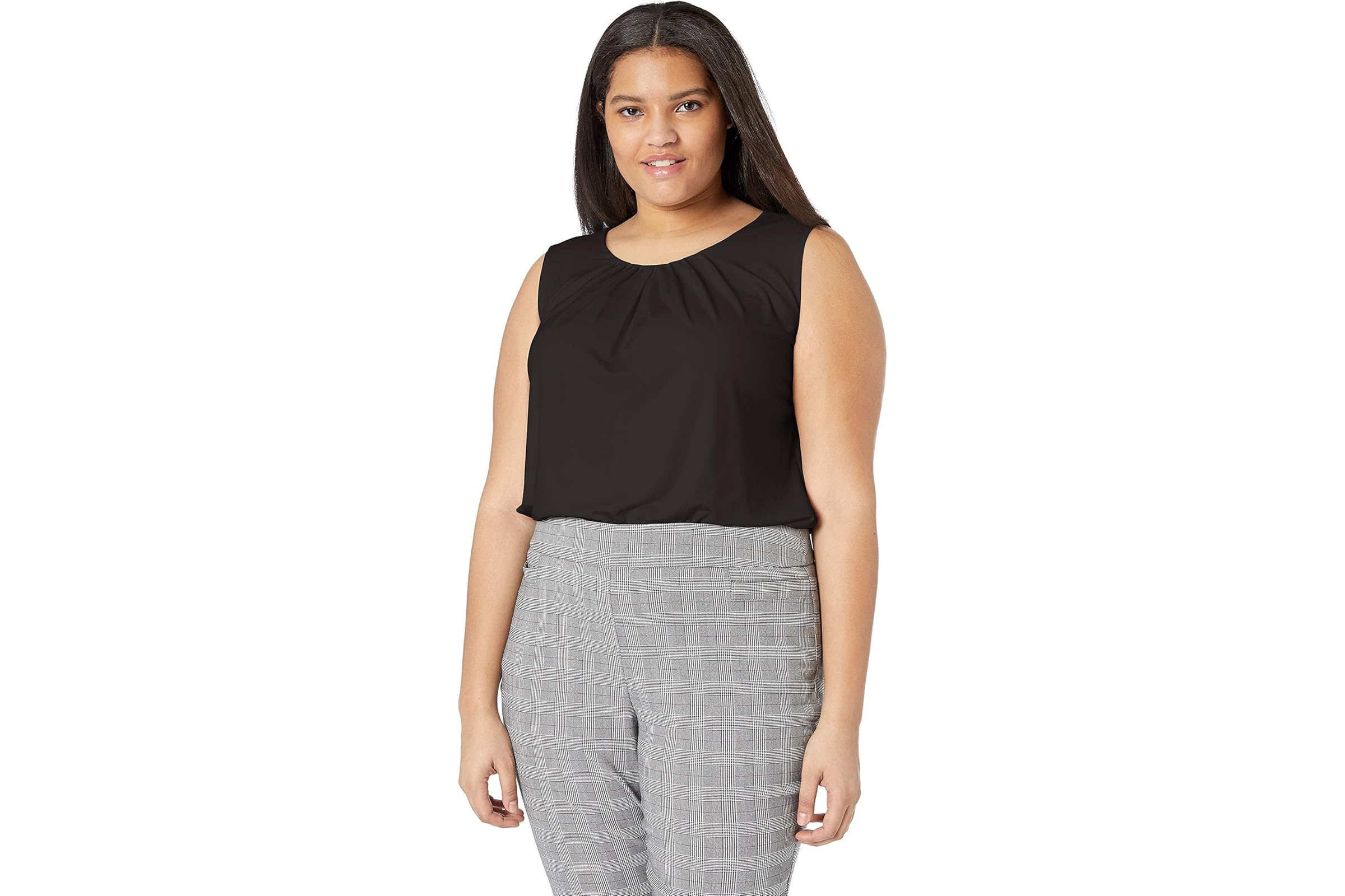 Calvin Klein Plus Size Pleat Neck Cami