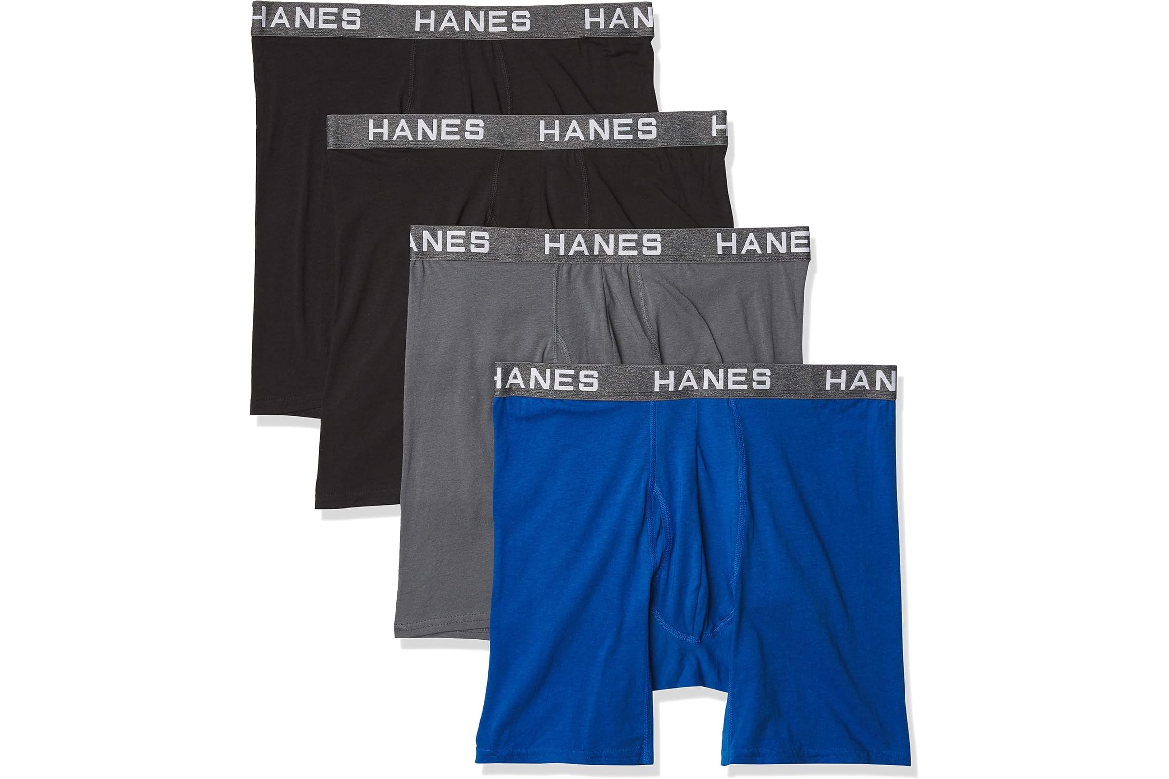 Hanes Comfort Flex Fit Ultra Soft Cotton Modal Blend Boxer Brief 4-Pack 5090₽