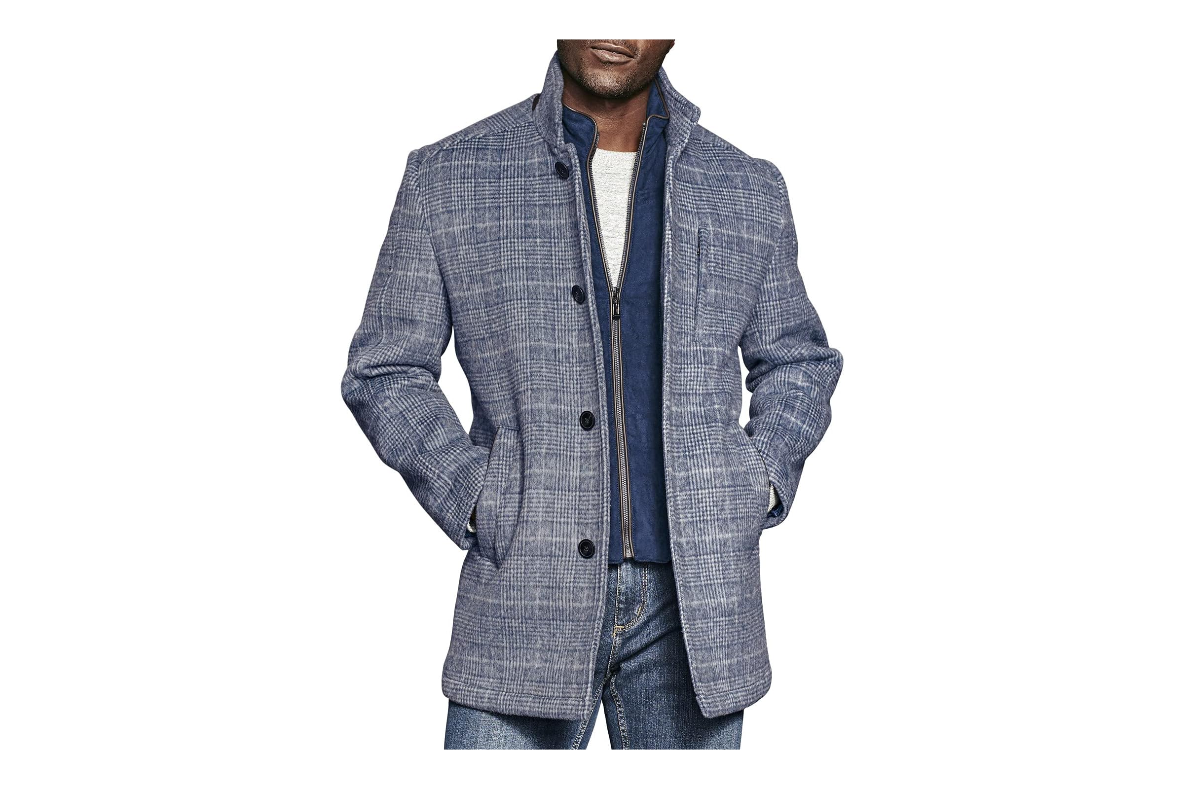 Johnston - Murphy Wool Car Coat with Bib 65690₽