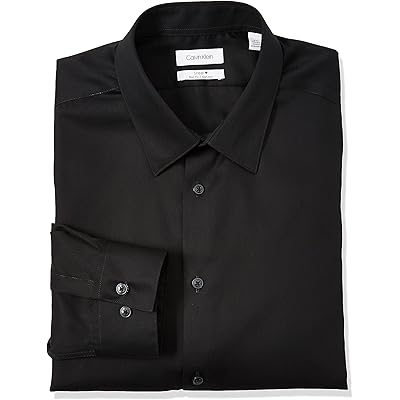 Мужская рубашка Calvin Klein Dress Shirts Slim Fit Non Iron Solid