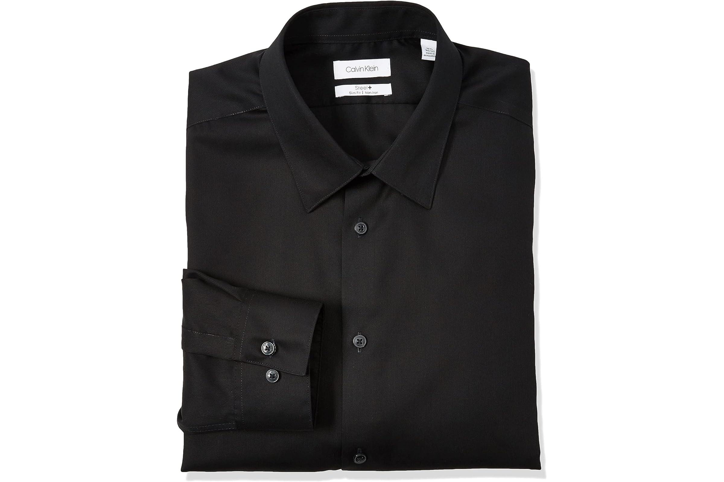 Calvin Klein Dress Shirts Slim Fit Non Iron Solid 8090₽