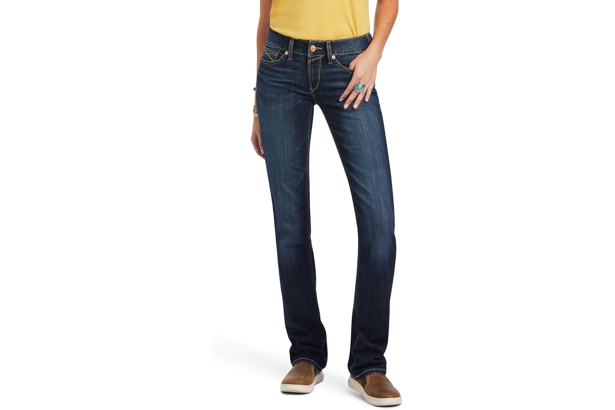 Ariat REAL Mid-Rise Octavia Straight Jeans 12090₽