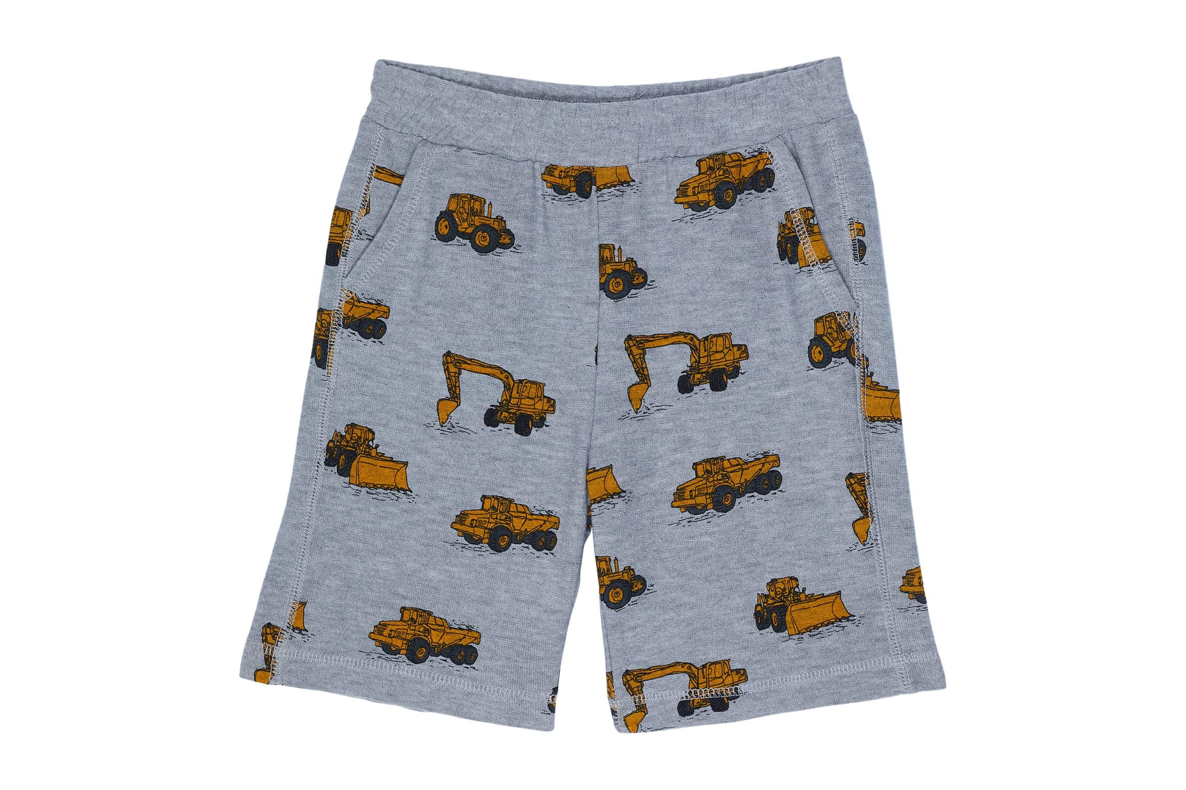 Chaser Kids Tractor Zones Shorts RPET Cozy Knit Beach Shorts (Toddler/Little Kids)