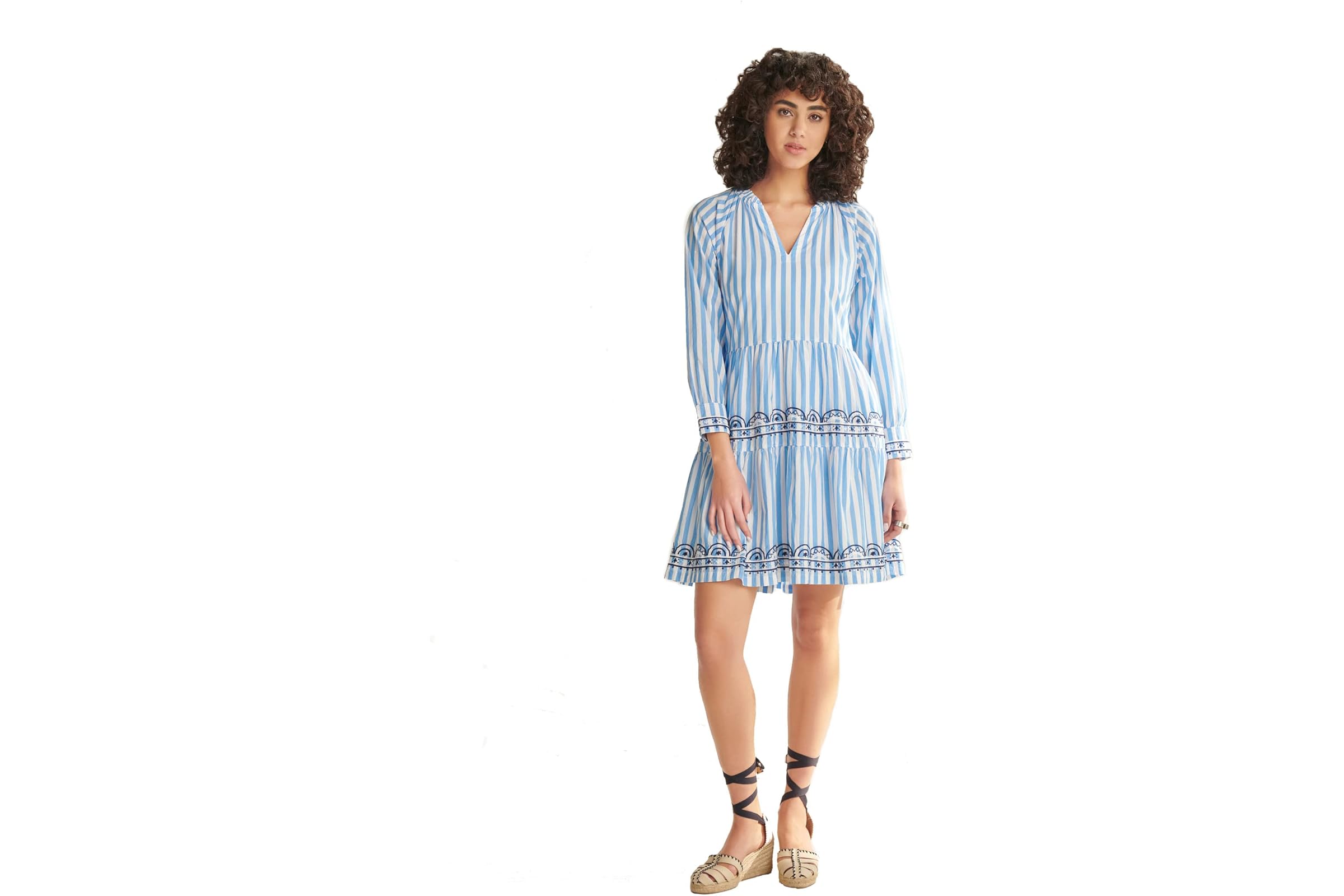 Hatley Maddy Popover Dress - Azure Stripes 9290₽