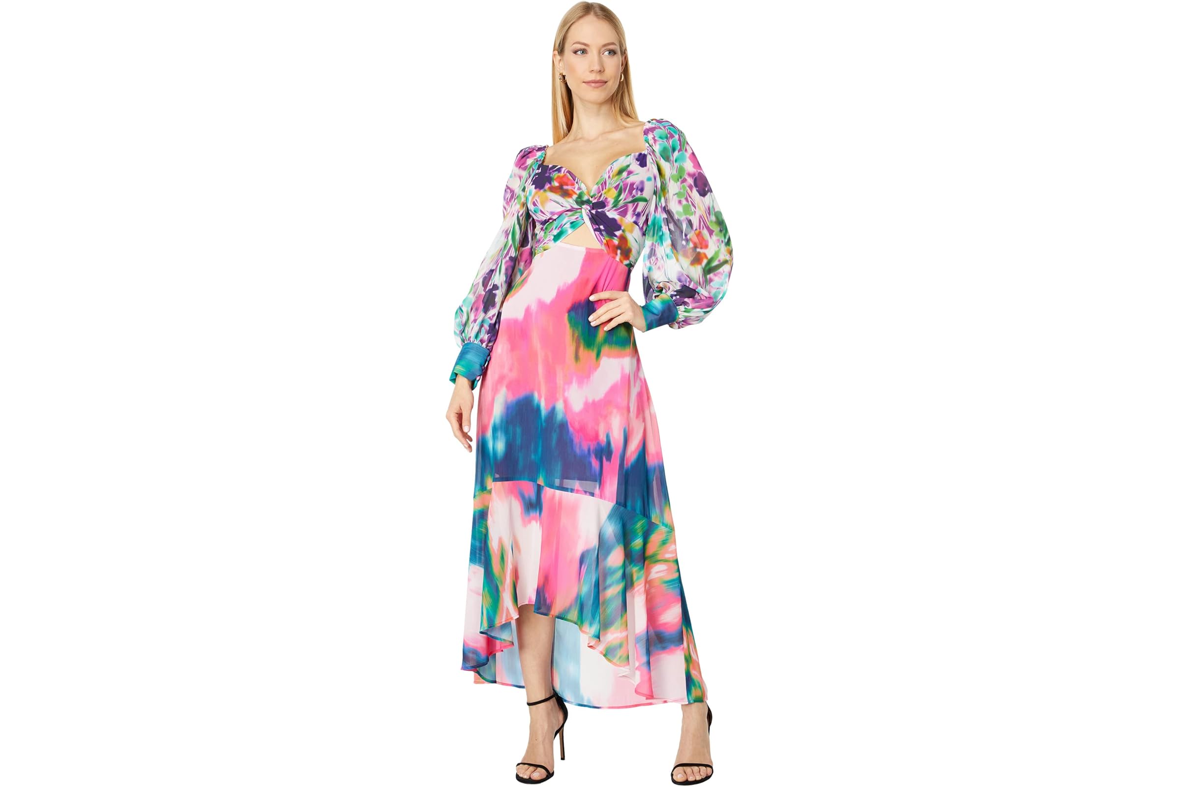 ONE33 Social Printed Flounce Hem