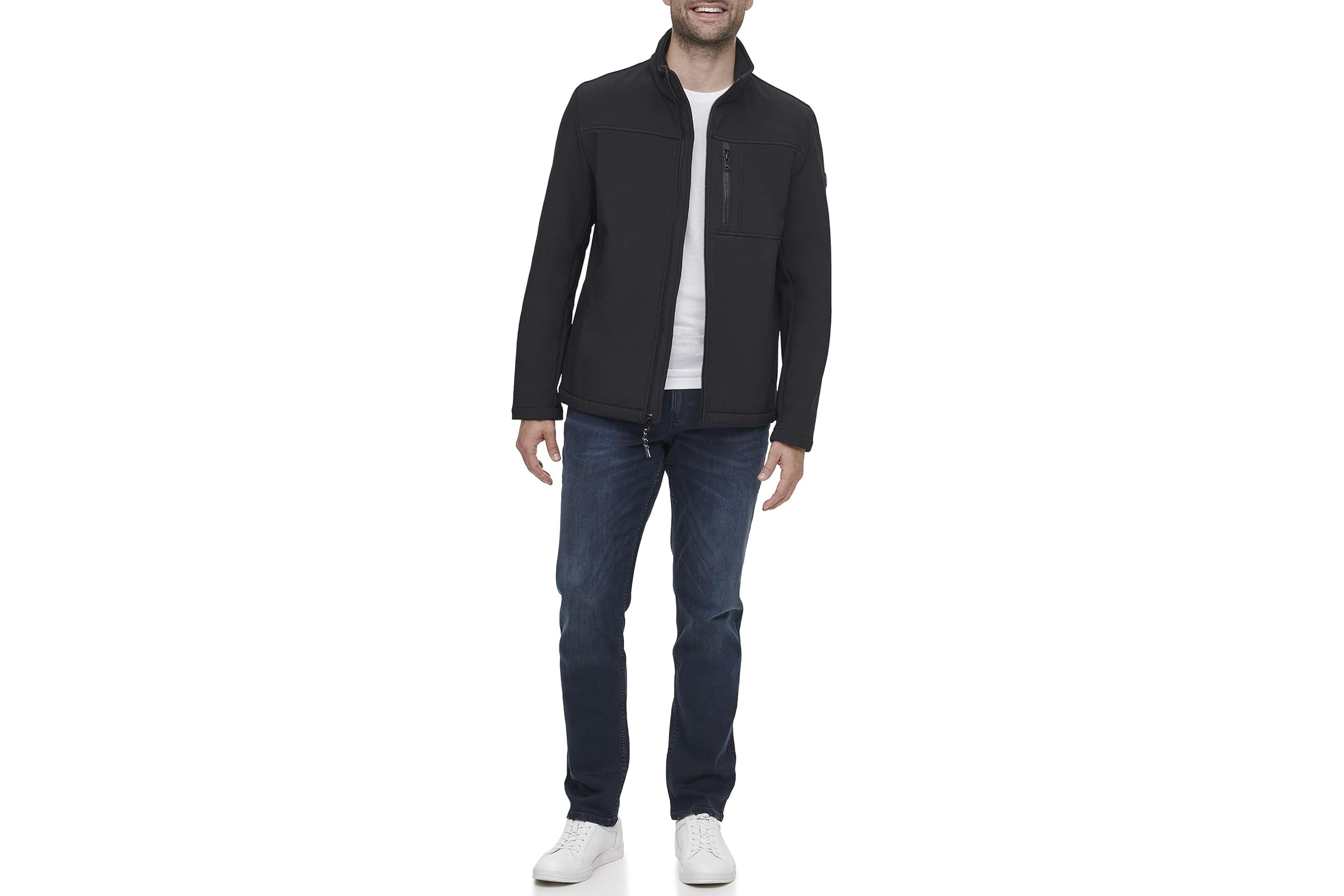 Calvin Klein Calvin Klein Water Resistant Soft Shell Open Bottom Jacket (Standard and Big - Tall)