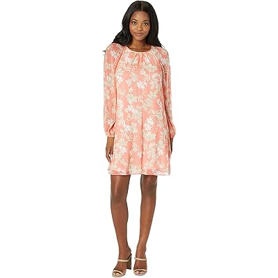 Платье Tommy Hilfiger Long Sleeve Sussex Floral Chiffon Trapeze