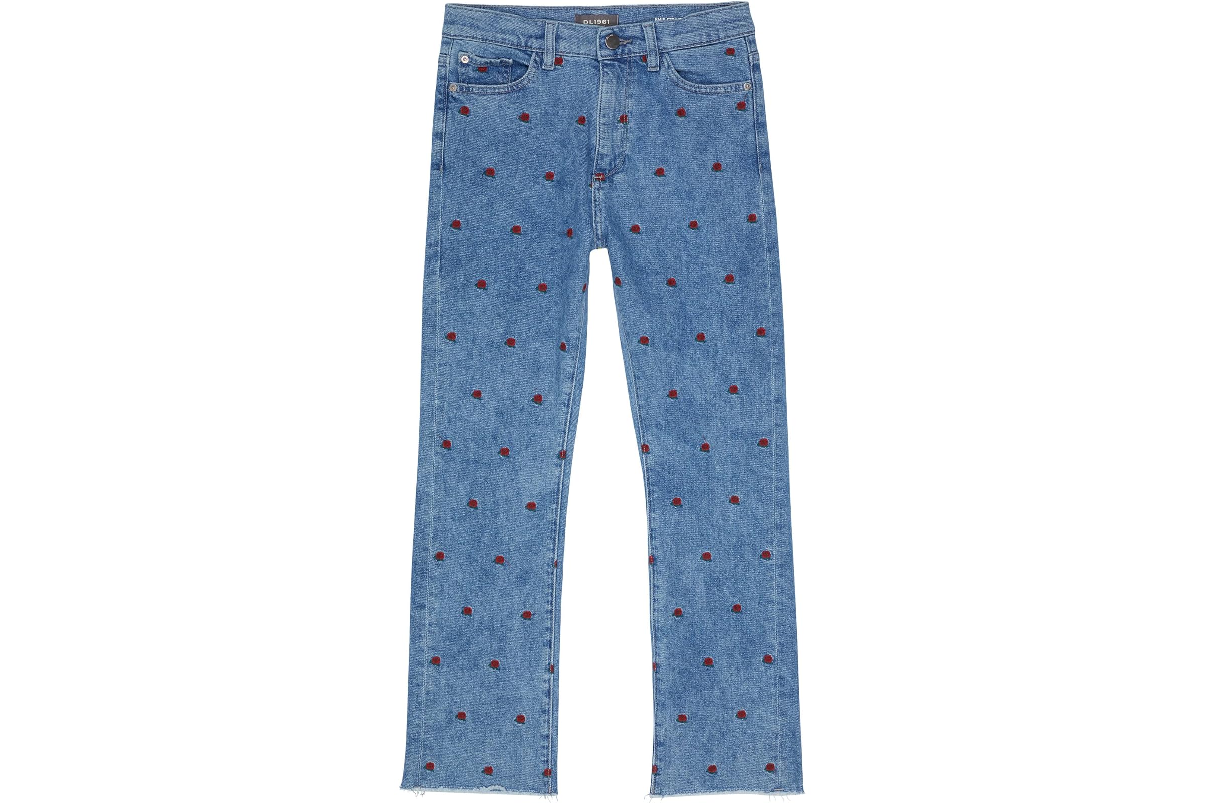 DL1961 Kids Emie High-Rise Straight in Indigo Rose (Big Kids)