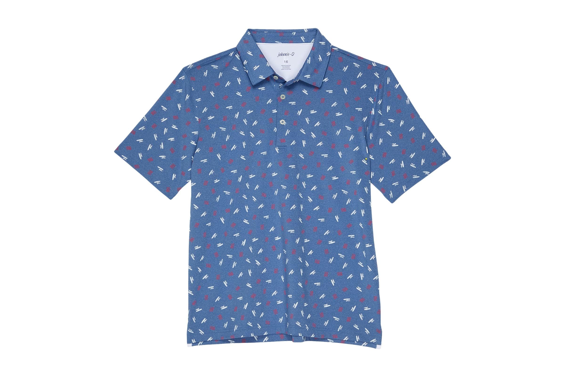 johnnie-O Kids Jo Flag Performance Polo (Little Kids/Big Kids)