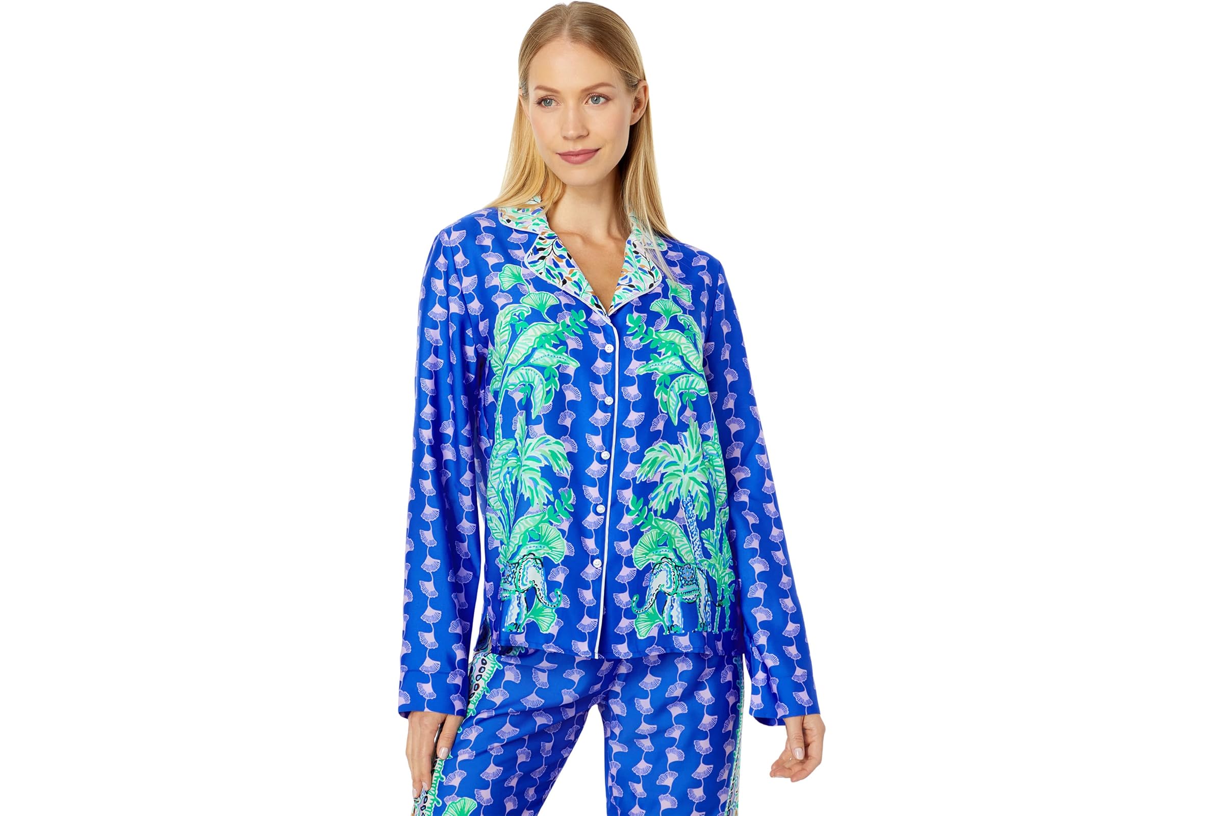 Lilly Pulitzer PJ Woven Long Sleeve Top