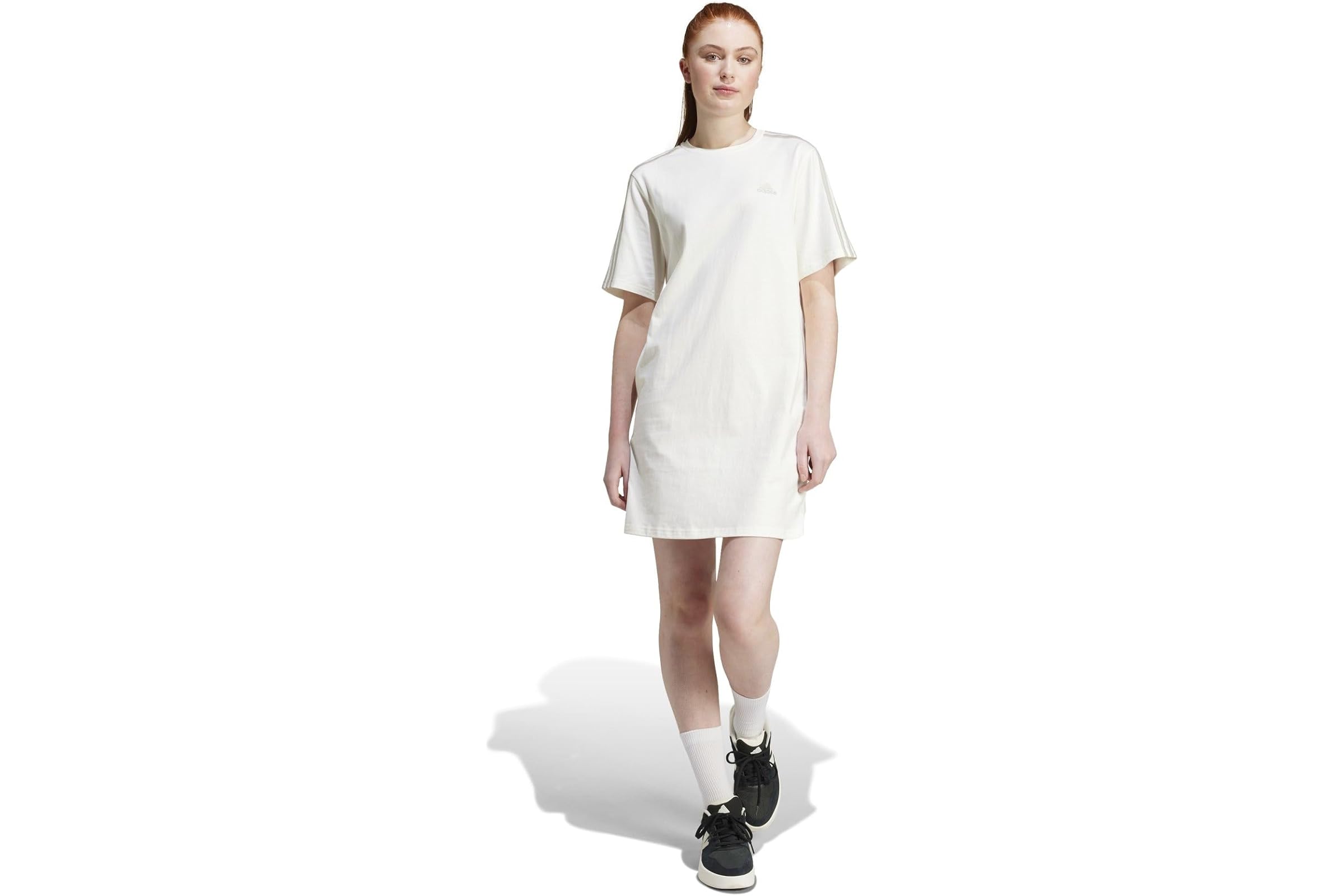 adidas Essentials 3-Stripes Single Jersey Boyfriend T-Shirt Dress 6790₽