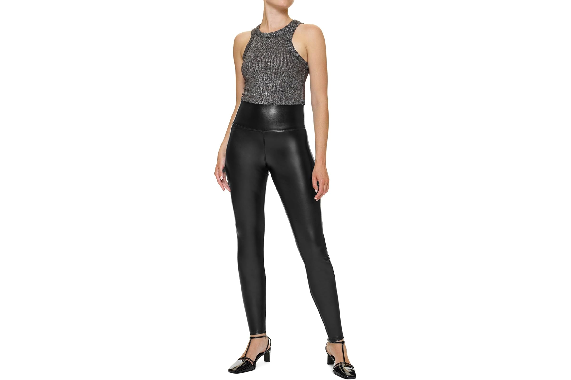 HUE Leather Flat-Tering Fit Leggings 8090₽
