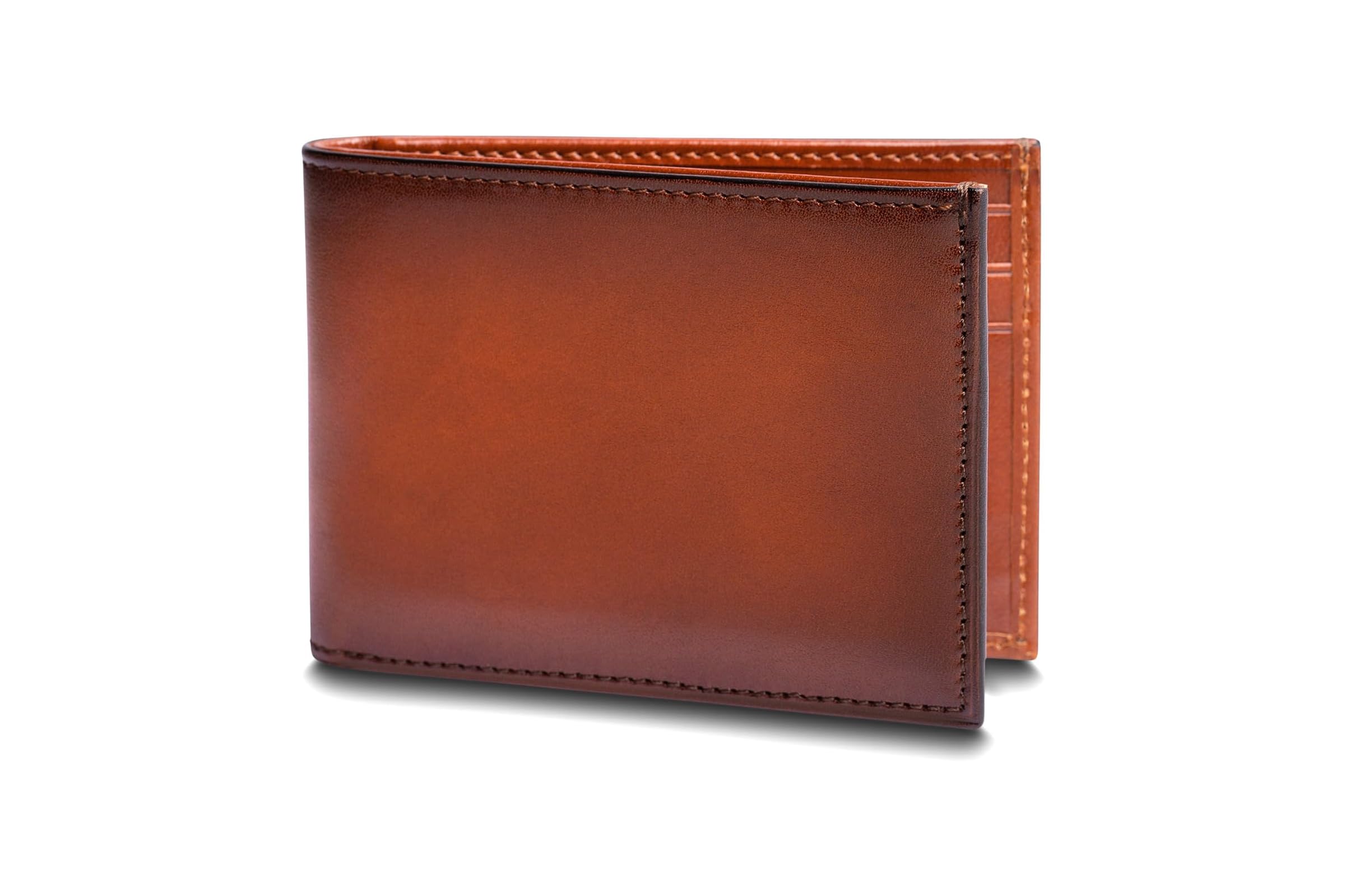 Bosca Hard Smoked with Burnishing Small Bifold Wallet