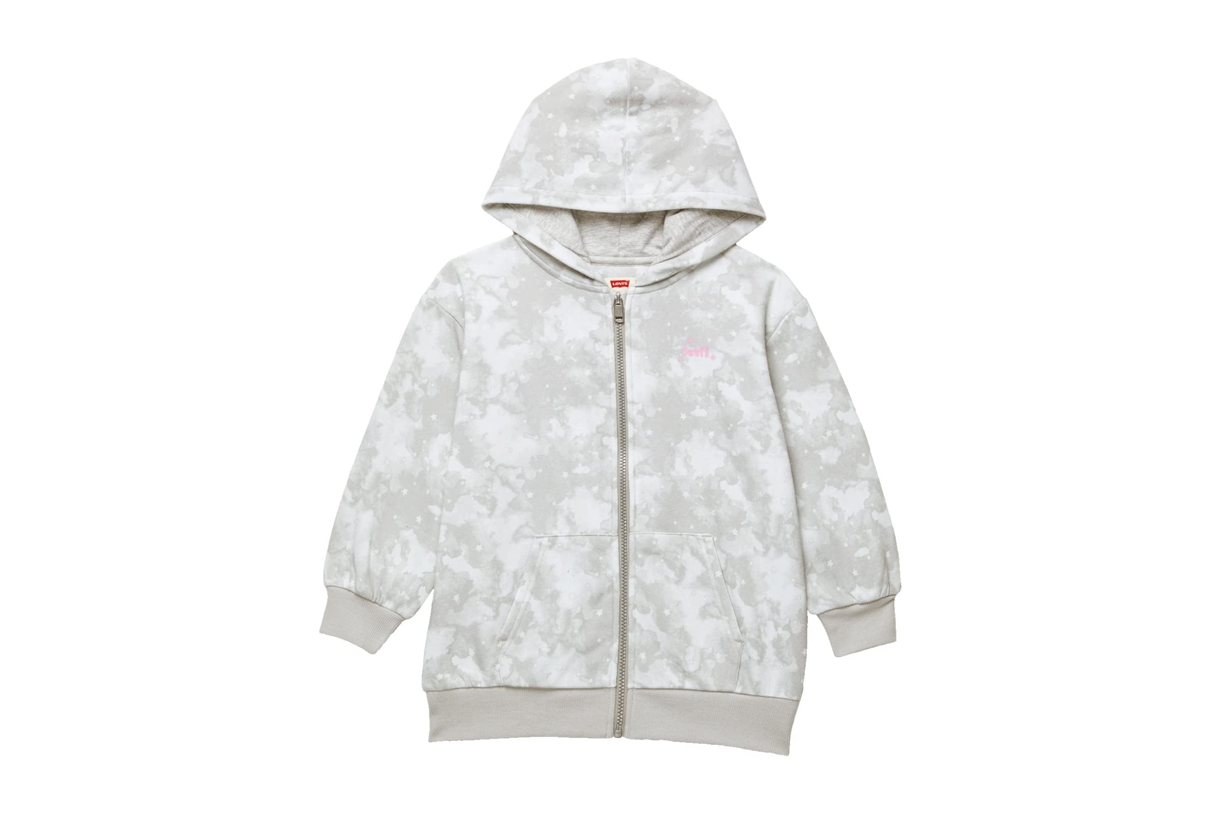 Levis Kids Oversized Full Zip-Up Hoodie (Little Kids)