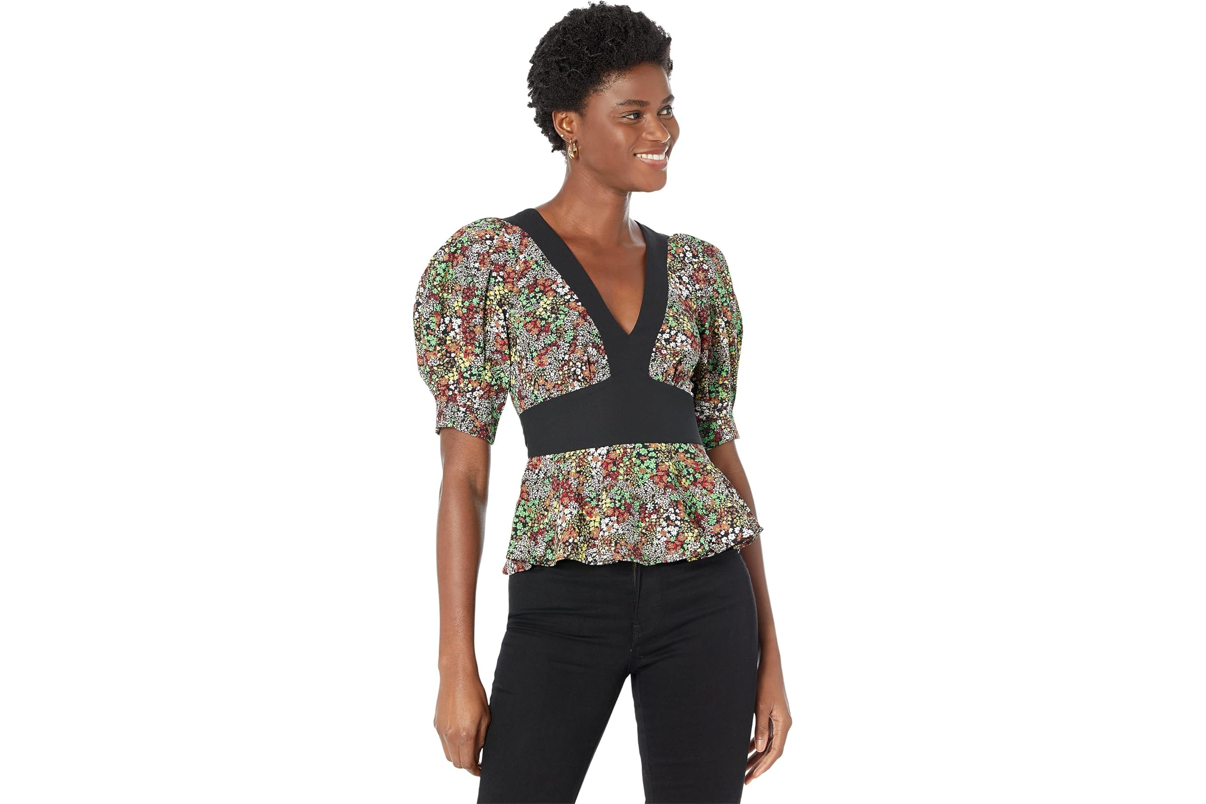 Ted Baker Camilya Crepe Puff Sleeve Top 18090₽