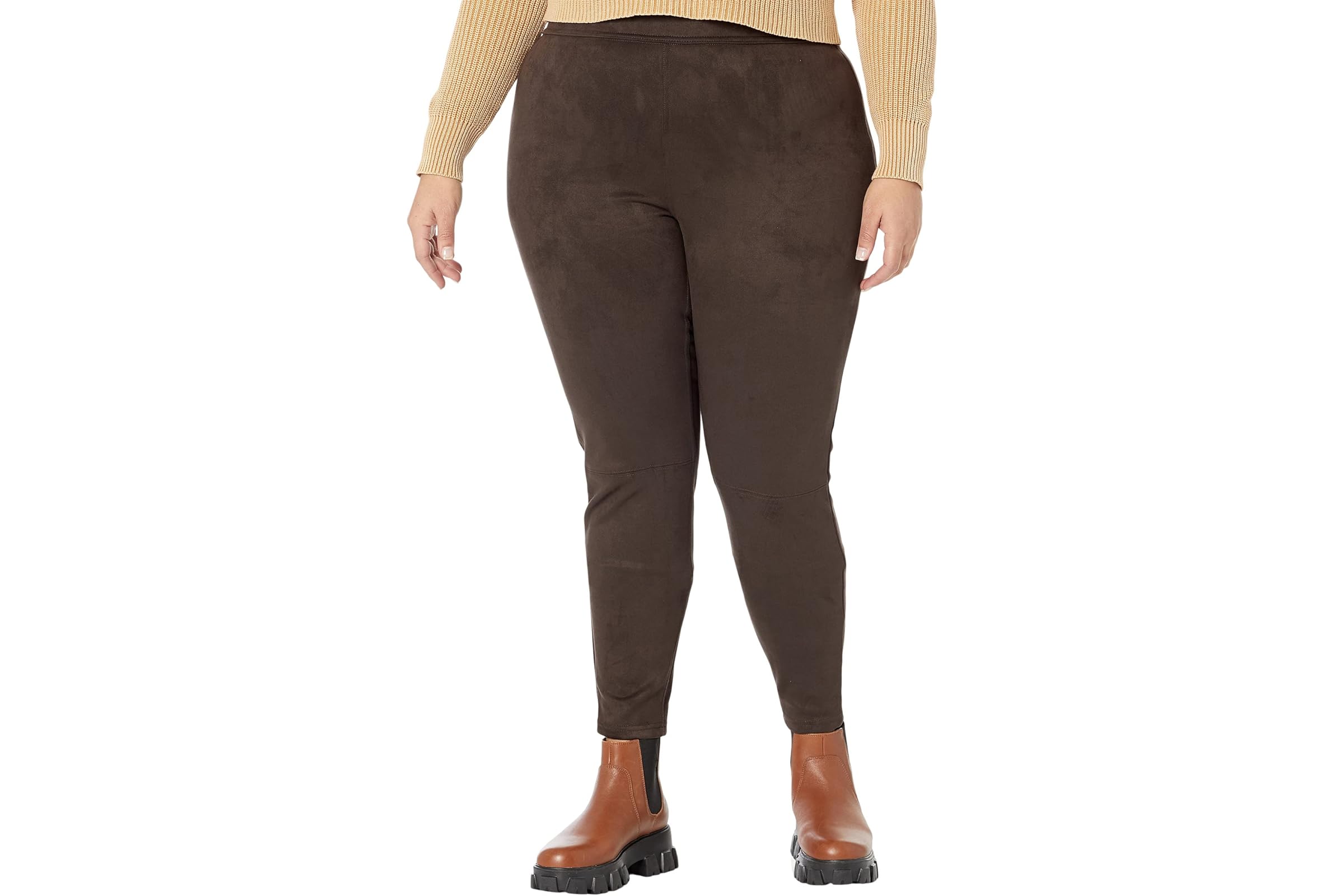 HUE Plus Size Micro Suede High-Rise Leggings 4590₽