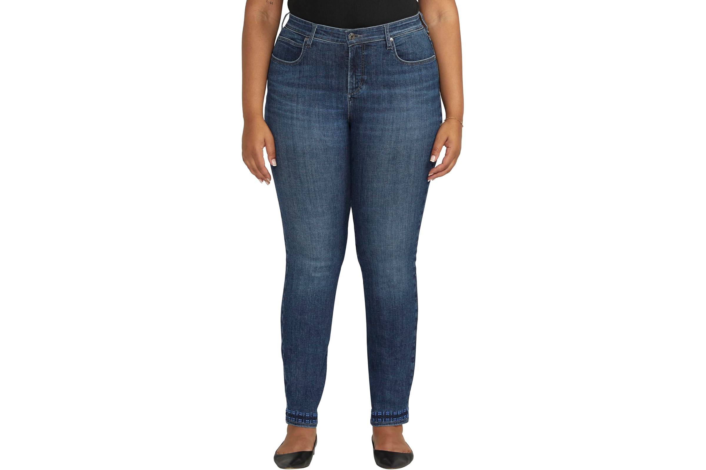 Jag Jeans Plus Size Ruby Mid-Rise Straight Leg Jeans
