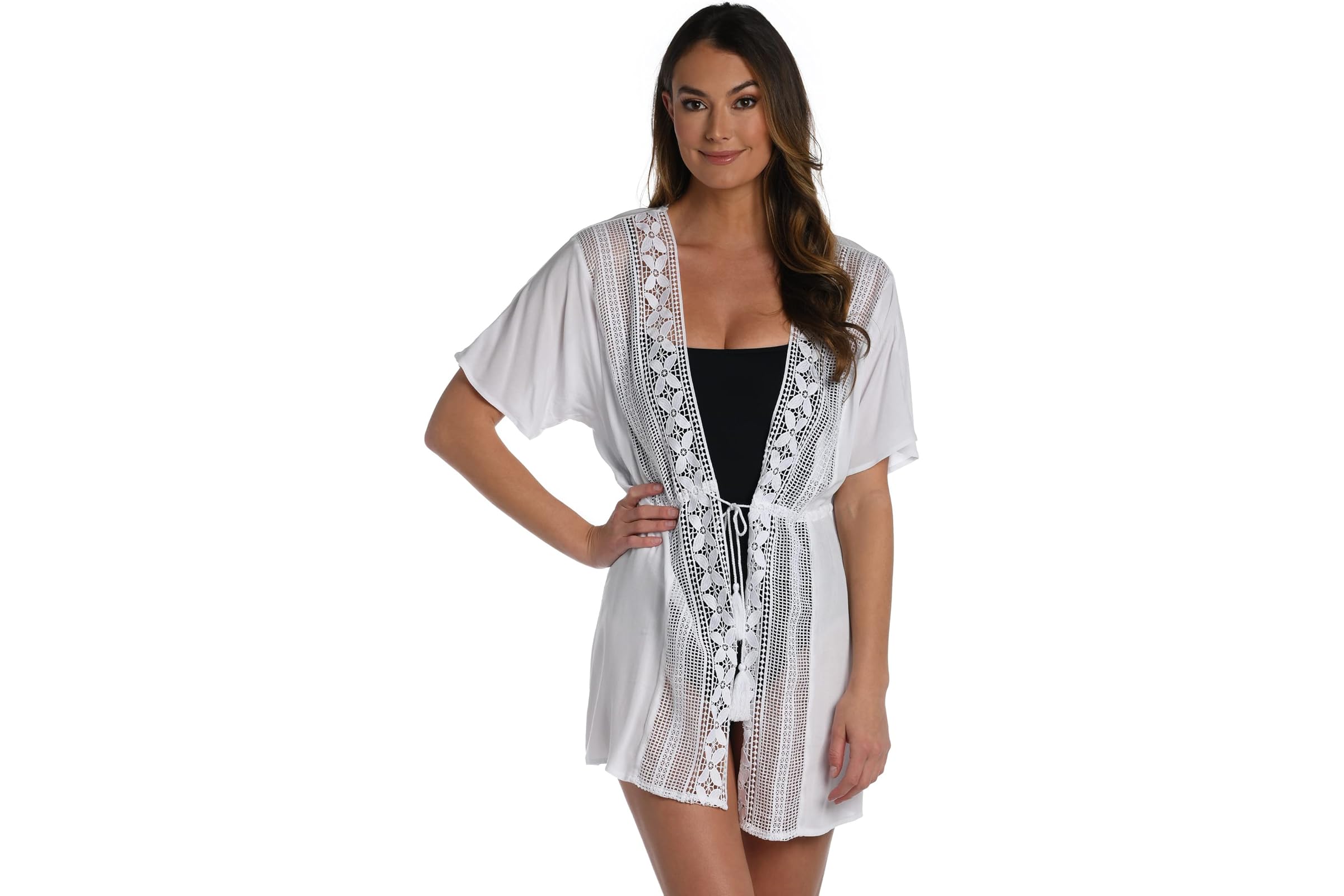 La Blanca Coastal Covers Open Front Kimono 11990₽