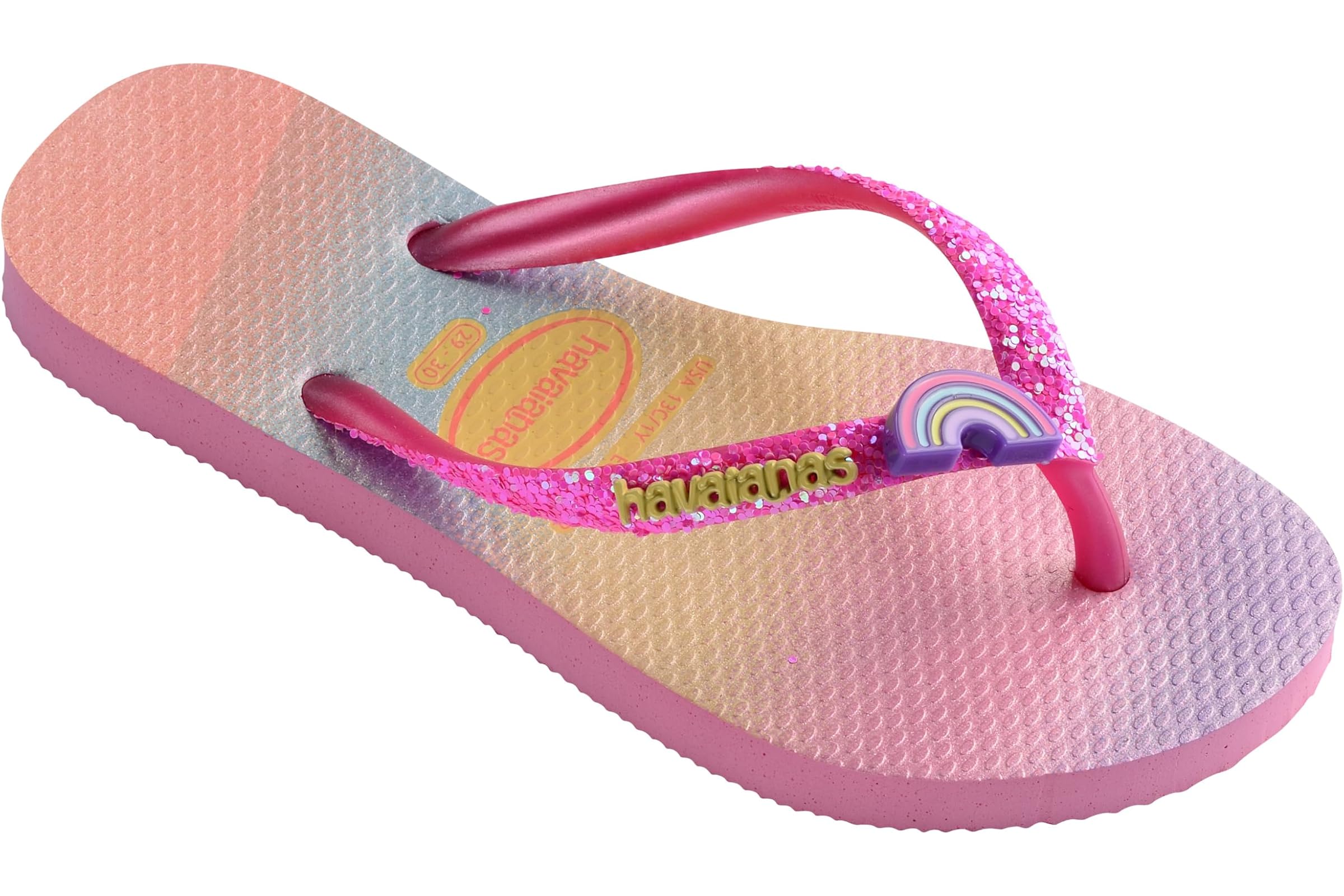 Havaianas Kids Slim Glitter II Flip Flop Sandal (Toddler/Little Kid/Big Kid)