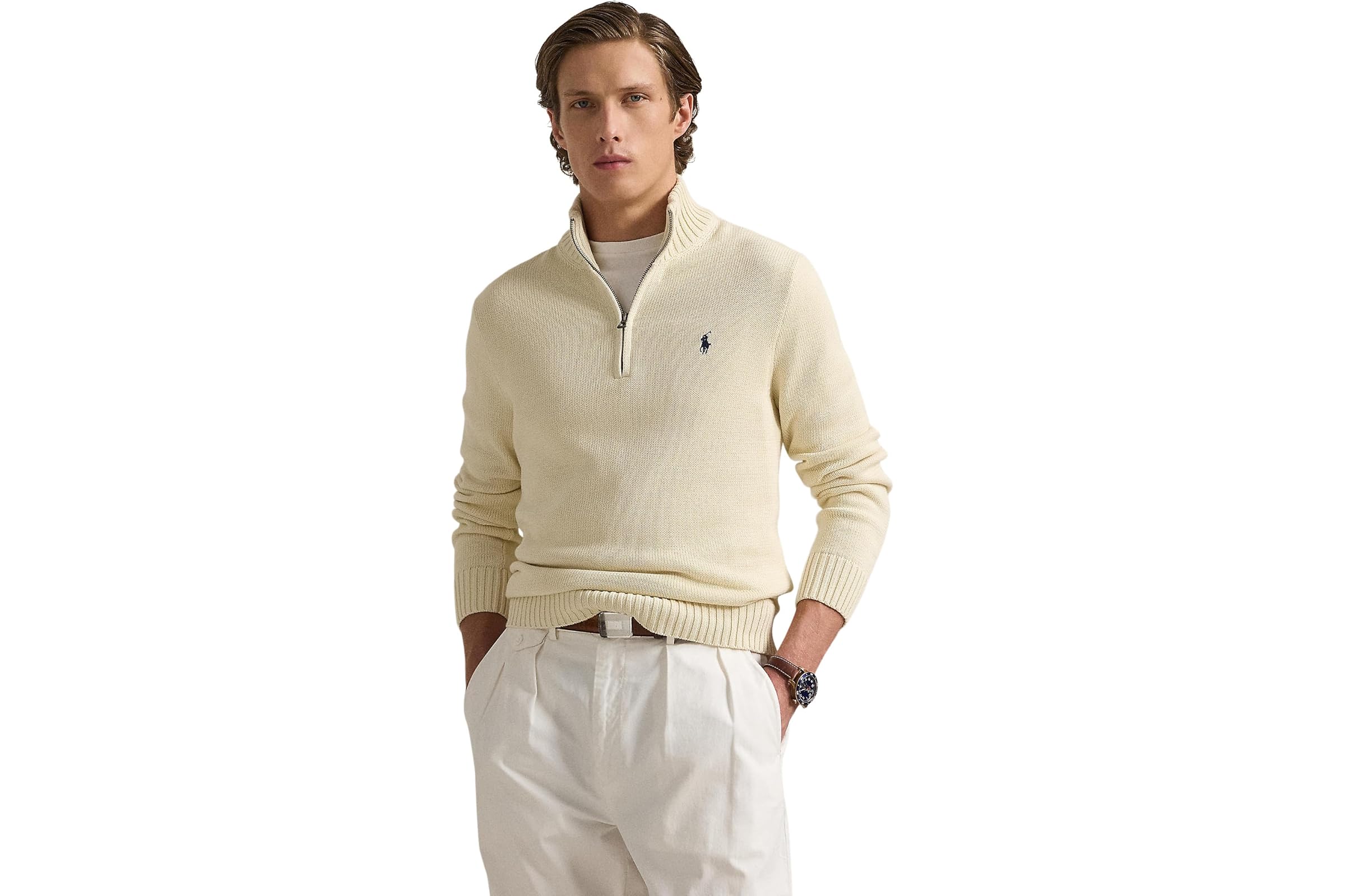 Polo Ralph Lauren Cotton 14 Zip Sweater 30690₽