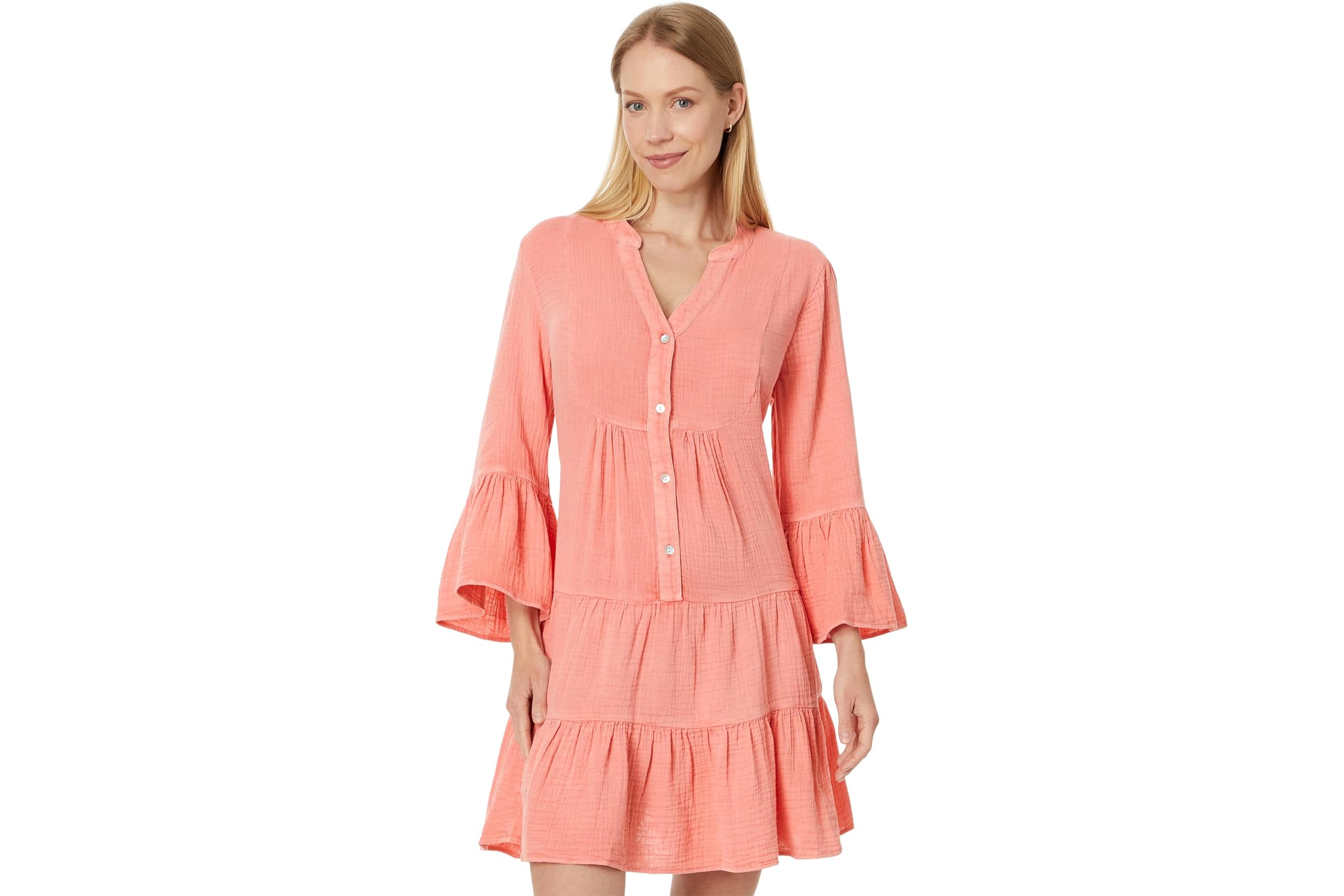 Faherty Dream Cotton Gauze Kasey Dress