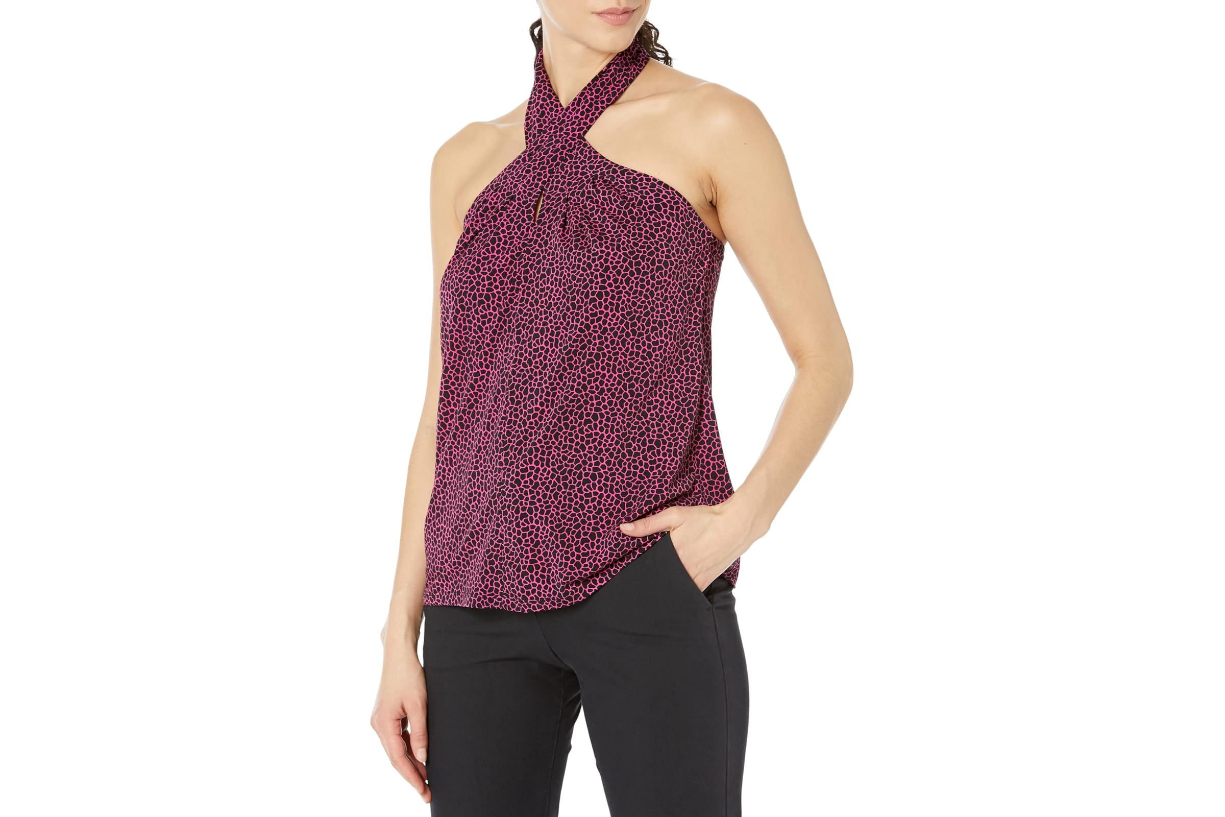 MICHAEL Michael Kors Micro Giraffe Halter Neck Tank