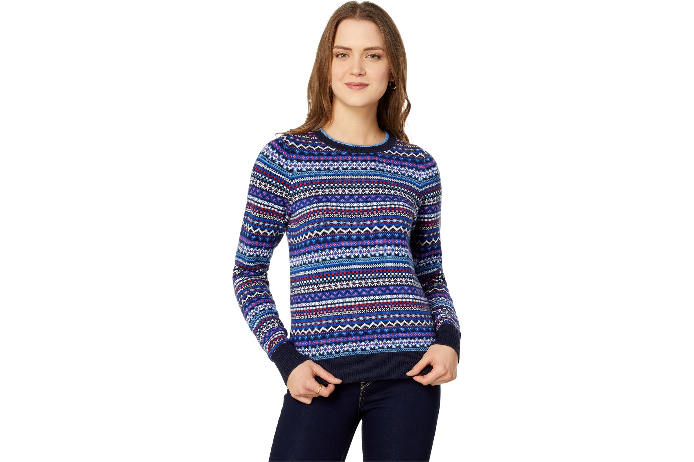 Draper James Fair Isle Crew Neck Sweater