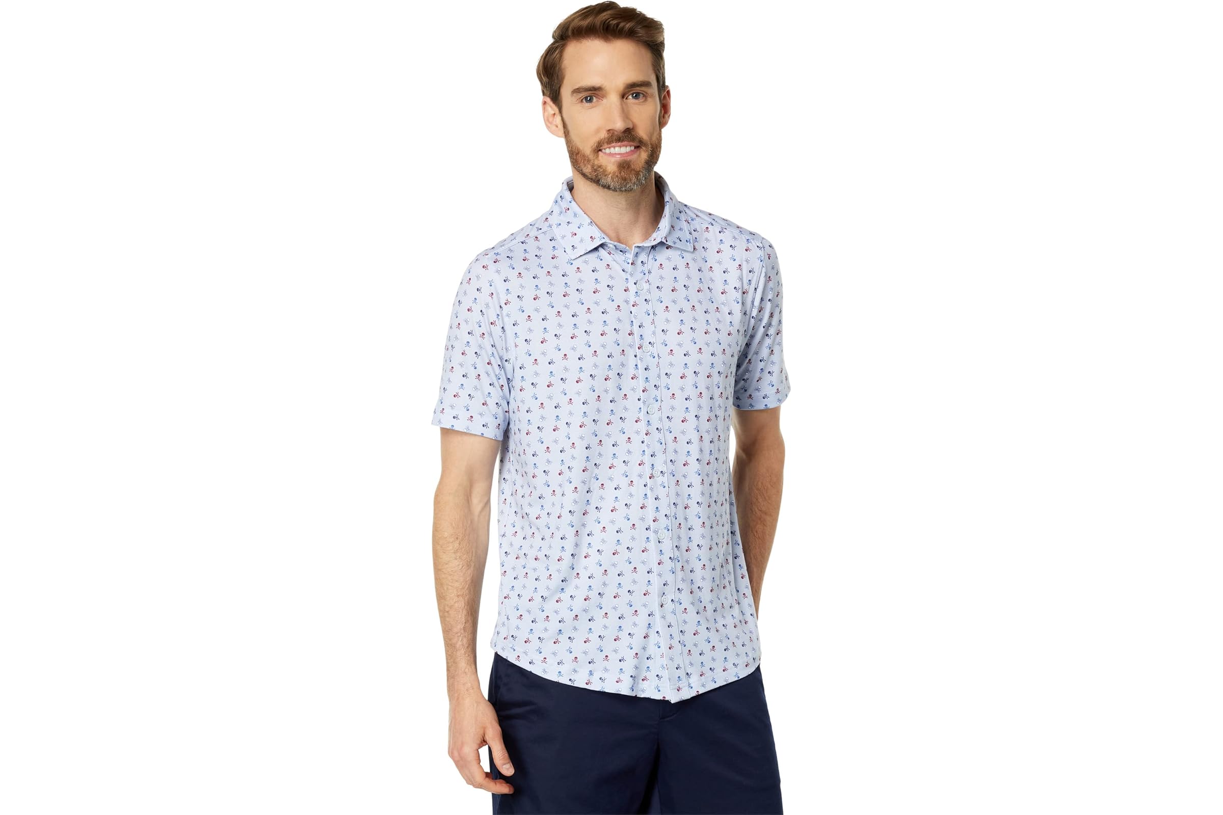 Johnston - Murphy Short Sleeve XC4 Performance Skull Shirt