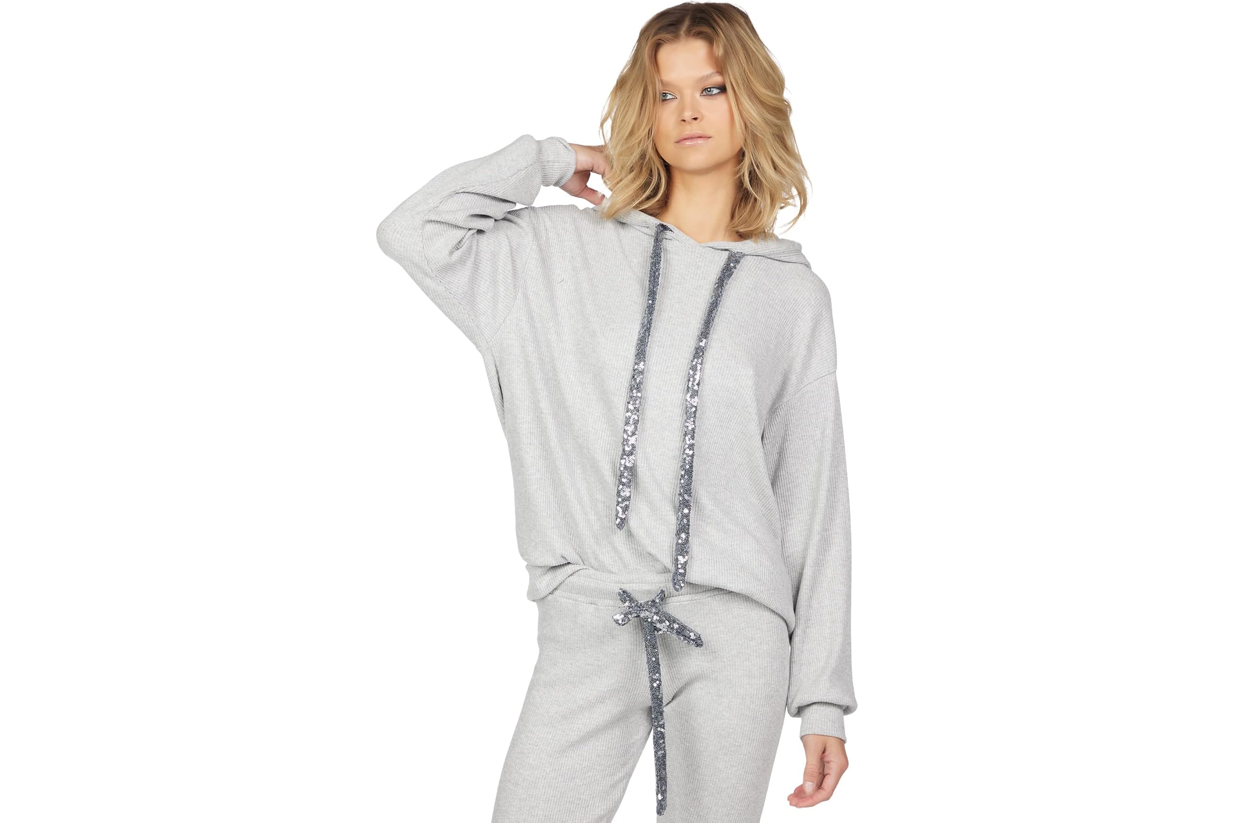 Michael Lauren Galloway Hoodie Pullover w/ Contrast