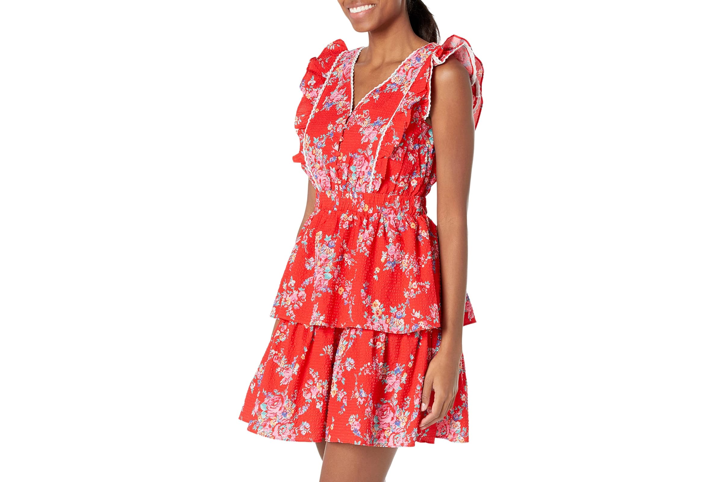 Betsey Johnson Bush Gardens Seersucker Mini Dress 16090₽