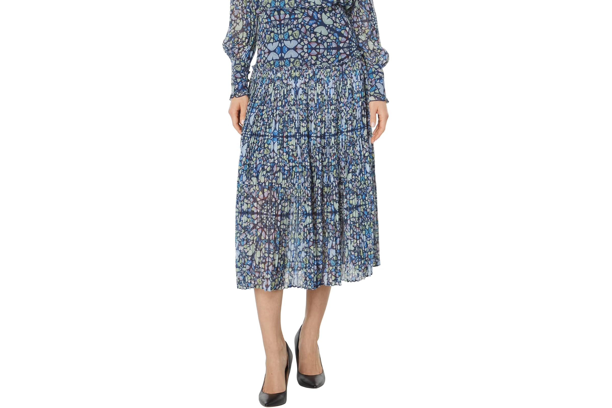 Ted Baker Lailaah Corrugated Pleat Midi Skirt 10490₽