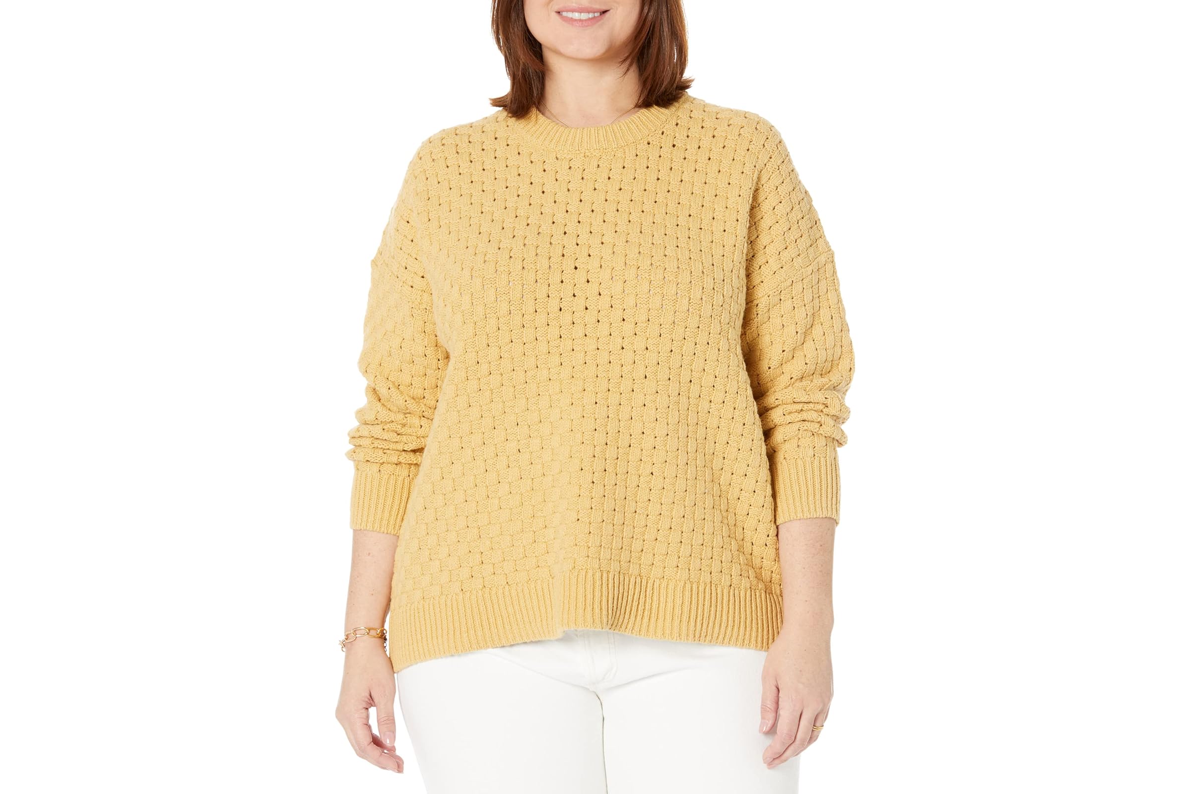 Madewell Plus Basket Weave Bali Pullover