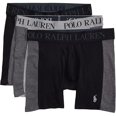 Polo Ralph Lauren 4-D Flex Max Flex Boxer Brief w/ Rib Side Panel 3 Pack