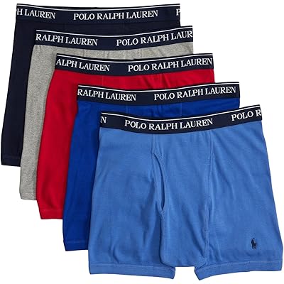 Polo Ralph Lauren 5 Pack Classic Fit Cotton Boxer Briefs