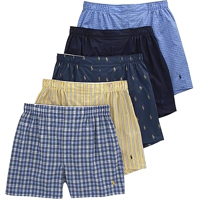 Polo Ralph Lauren 5 Pack Classic Fit Woven Boxer