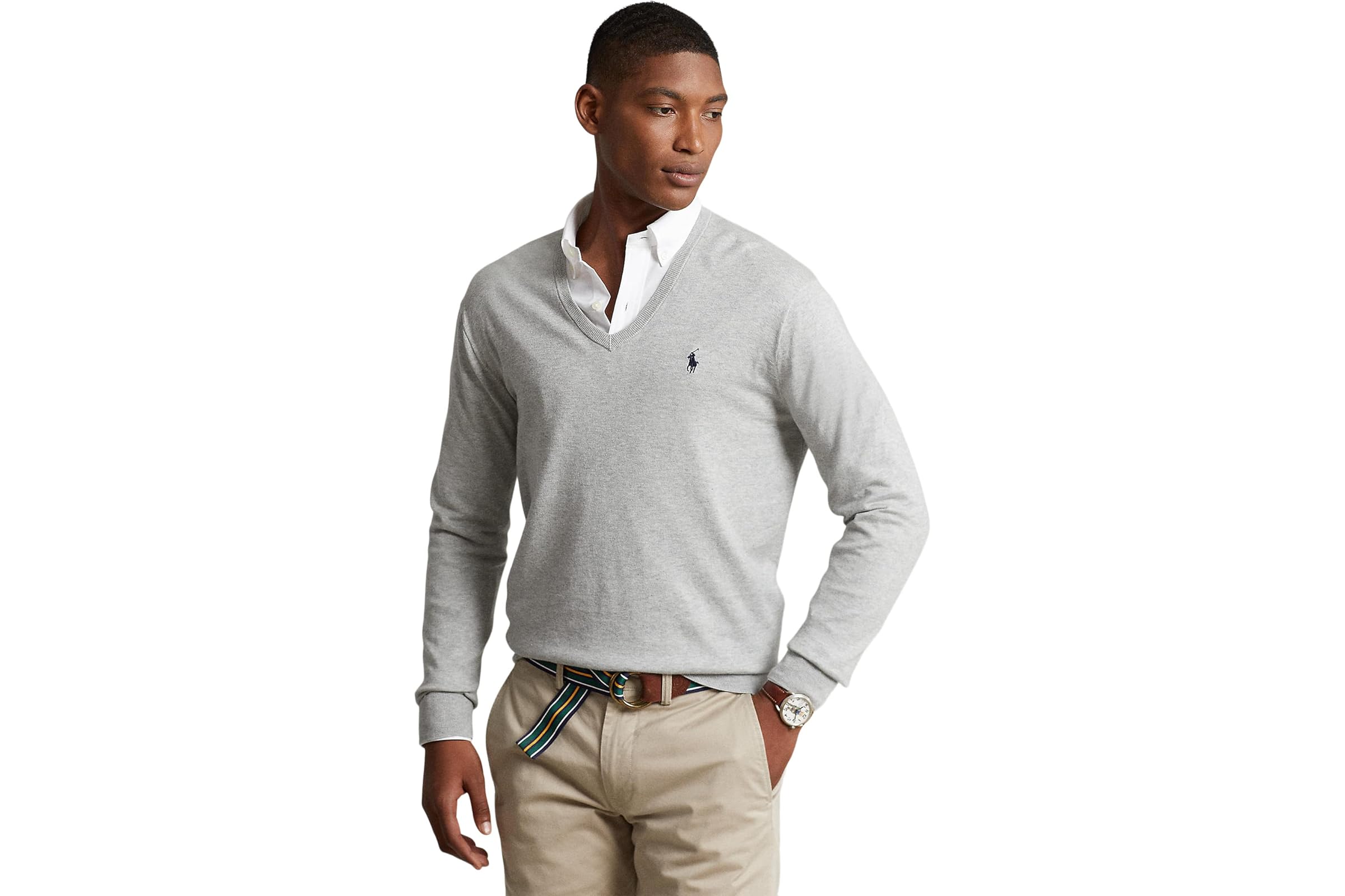 Polo Ralph Lauren Cotton V-Neck Sweater