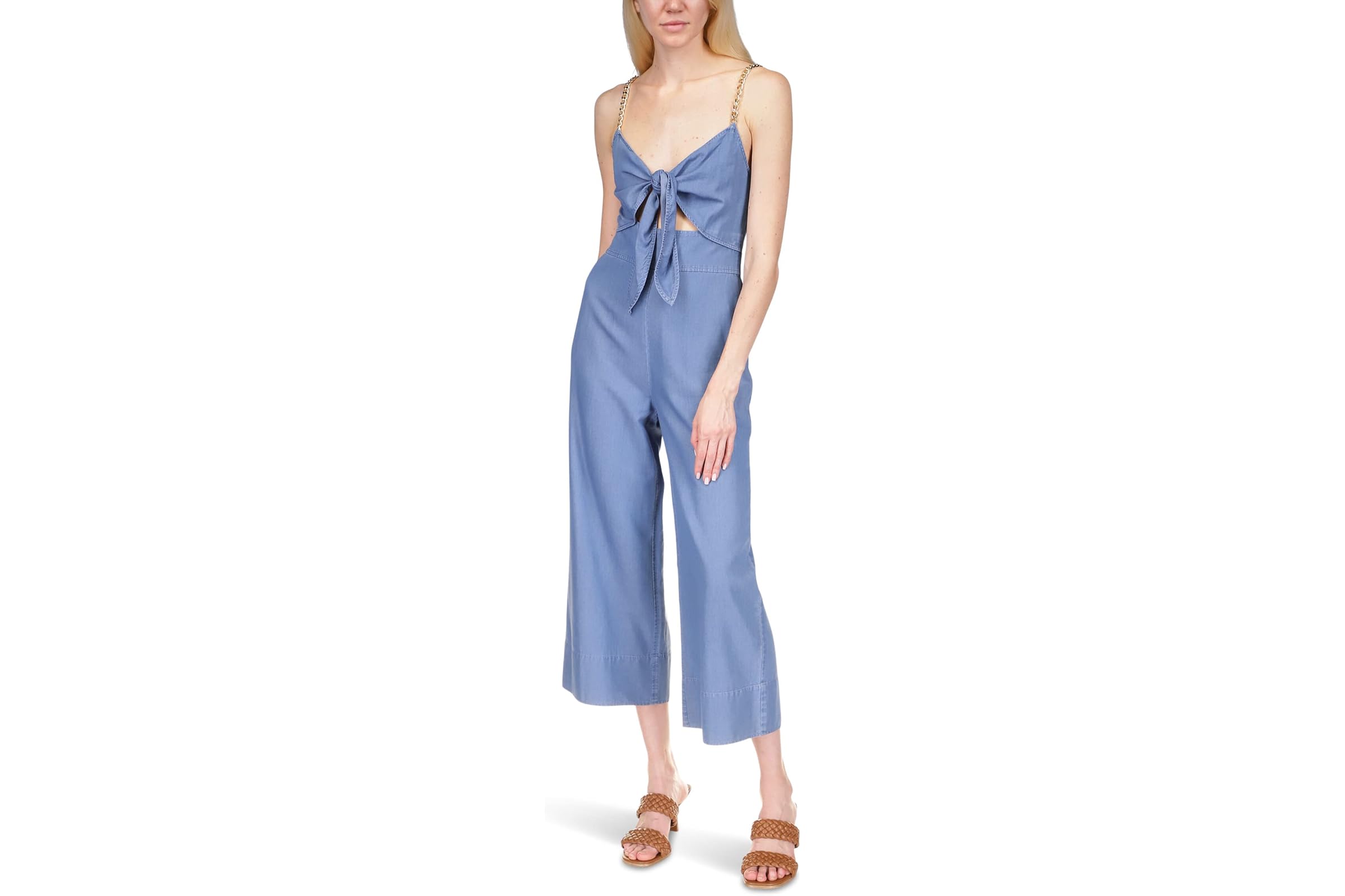 MICHAEL Michael Kors Chambray Tie Jumpsuit 21890₽